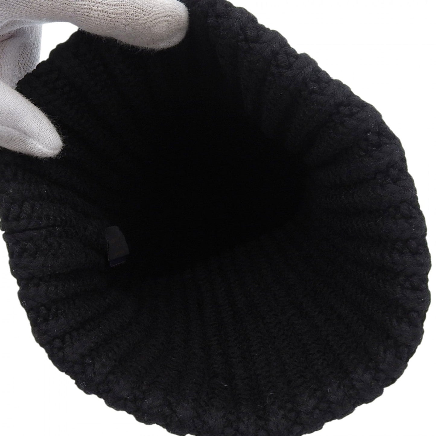 Louis Vuitton Knit Cap M79370 Wool Black Epi Beanie Epi