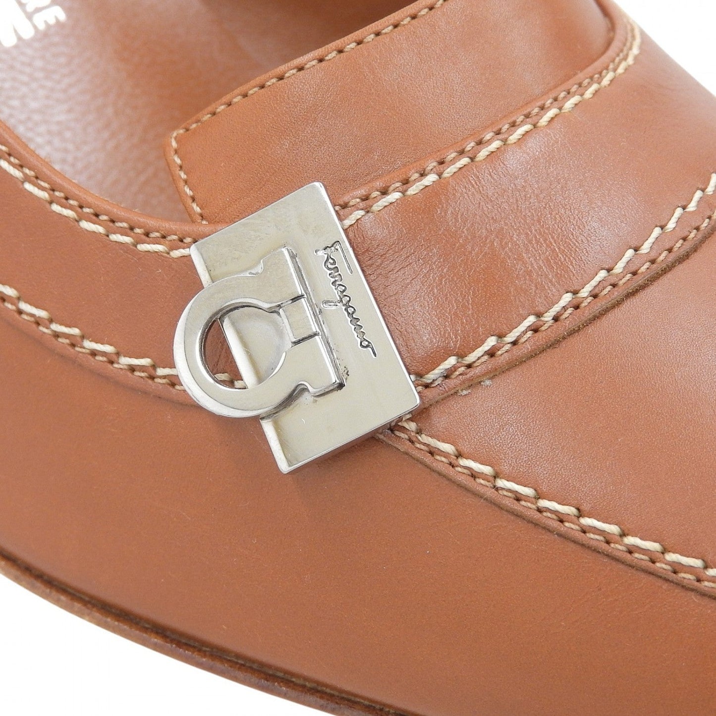 Salvatore Ferragamo Pumps Leather Brown Flaviana 6.5