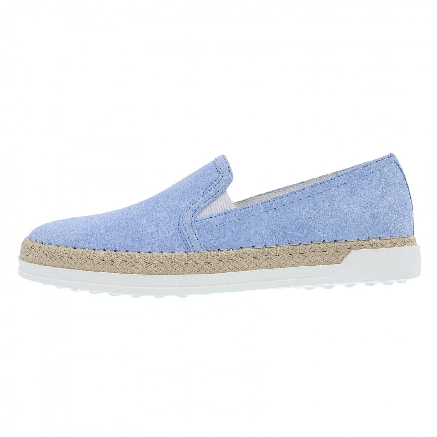 Tods Slip-On Xxw0Tv0J97Zhg0U025 Suede Leather Light Blue 37.5