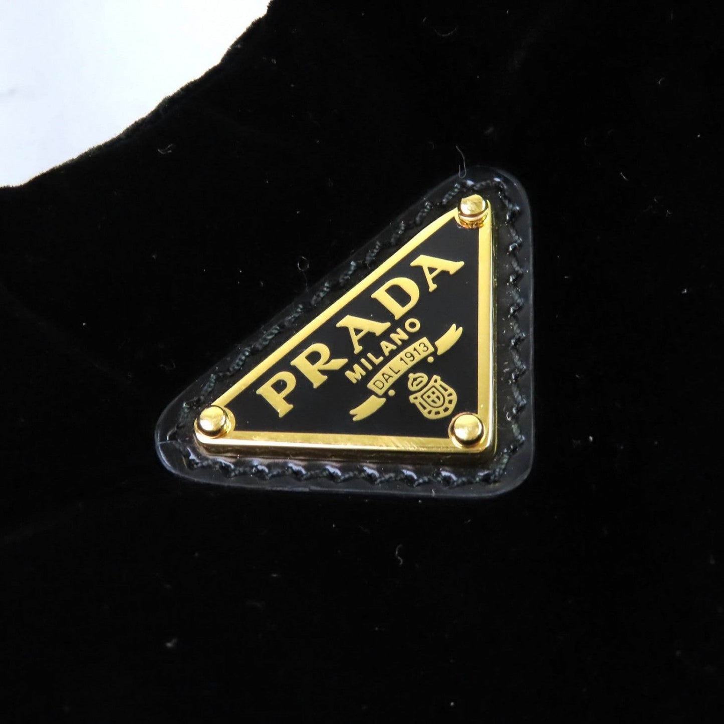 Prada Shoulder Bag 1Ba410 Velvet Black