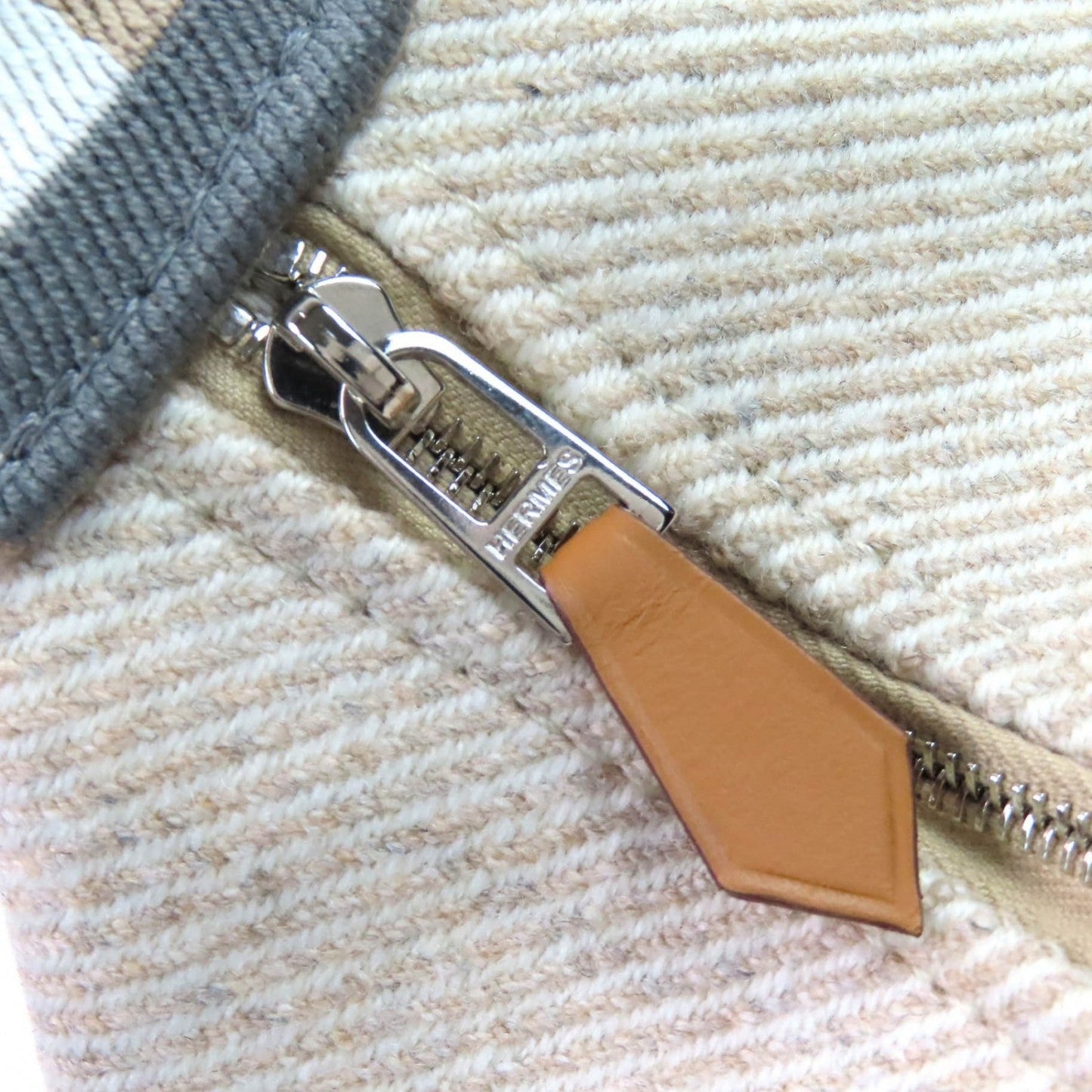 Hermes Pouch Wool Sagle Bride A Black Pm Oc