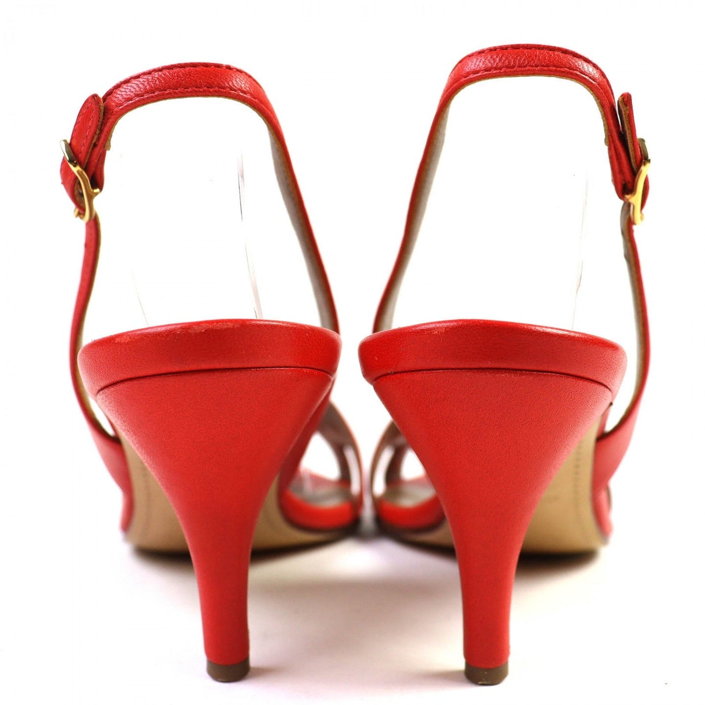 Hermes Sandals Leather Red Night 36