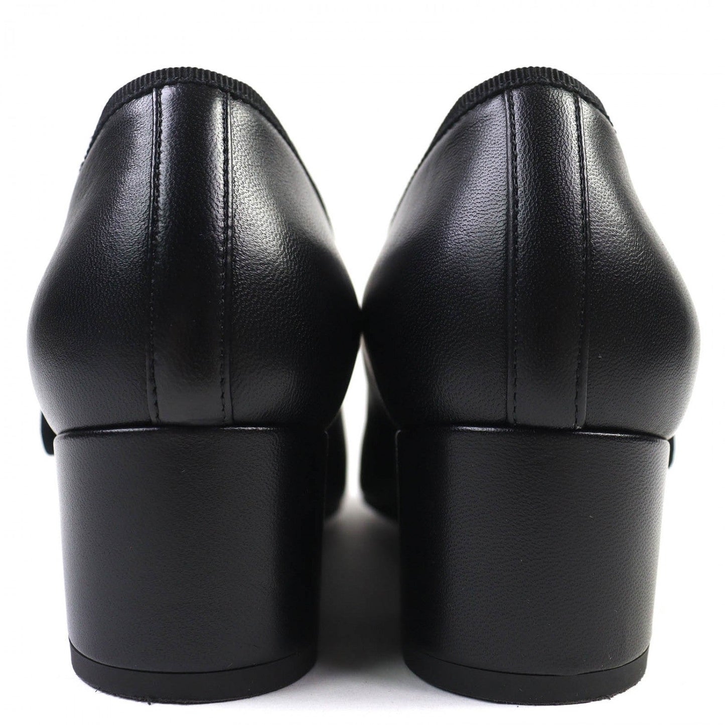 Chanel Pumps G46466 Leather Black Merry Jane 36.5