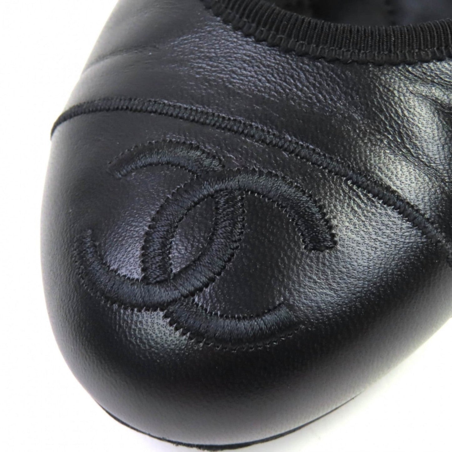 Chanel Pumps G46466 Leather Black Merry Jane 36.5