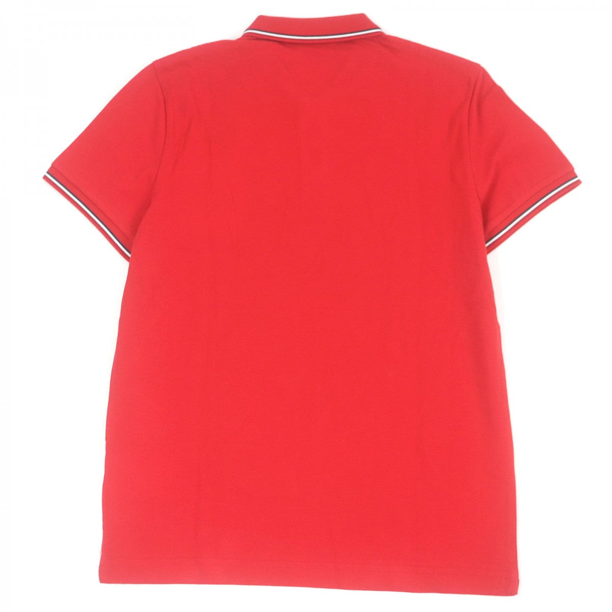 Moncler Short Sleeve Polo Shirt Cotton Red Maglia Polo Manicacorta S