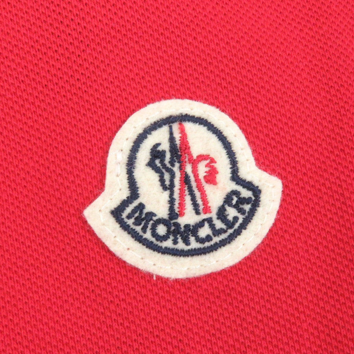 Moncler Short Sleeve Polo Shirt Cotton Red Maglia Polo Manicacorta S