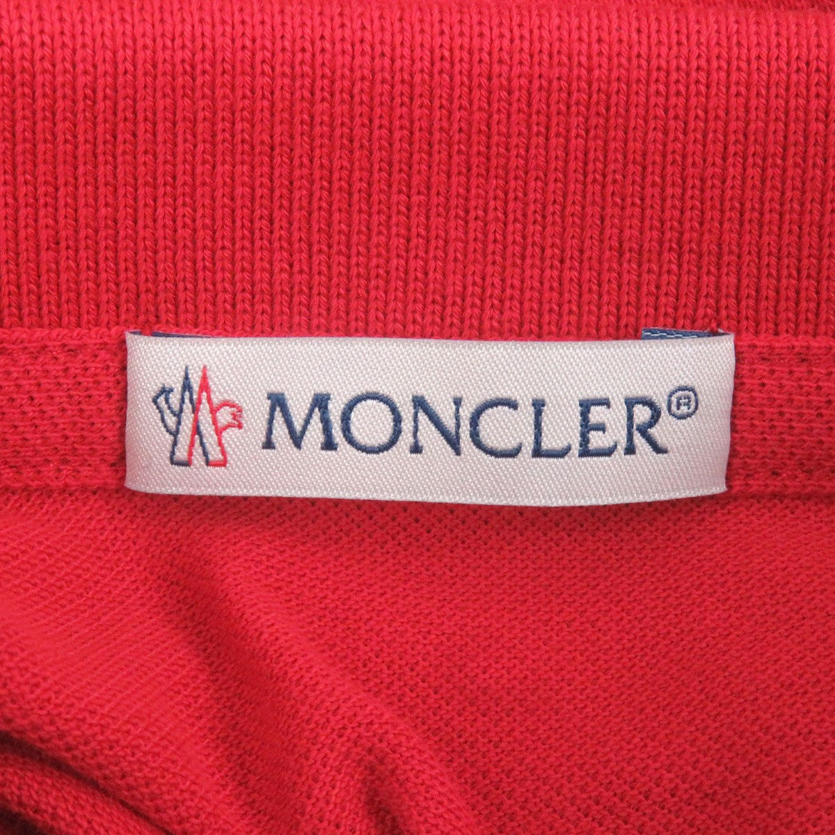 Moncler Short Sleeve Polo Shirt Cotton Red Maglia Polo Manicacorta S