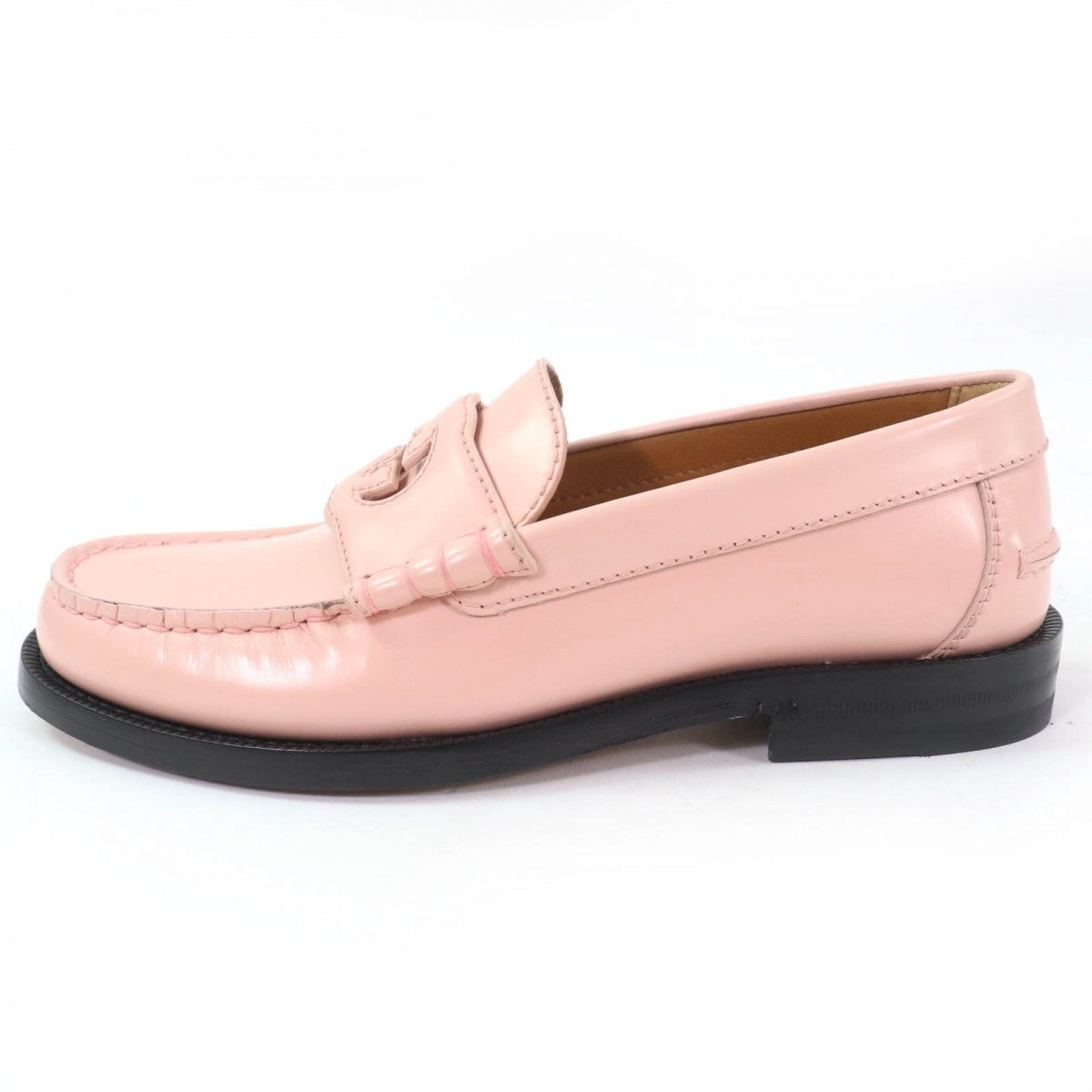 Gucci Loafers 738676 Leather Pink 35.5
