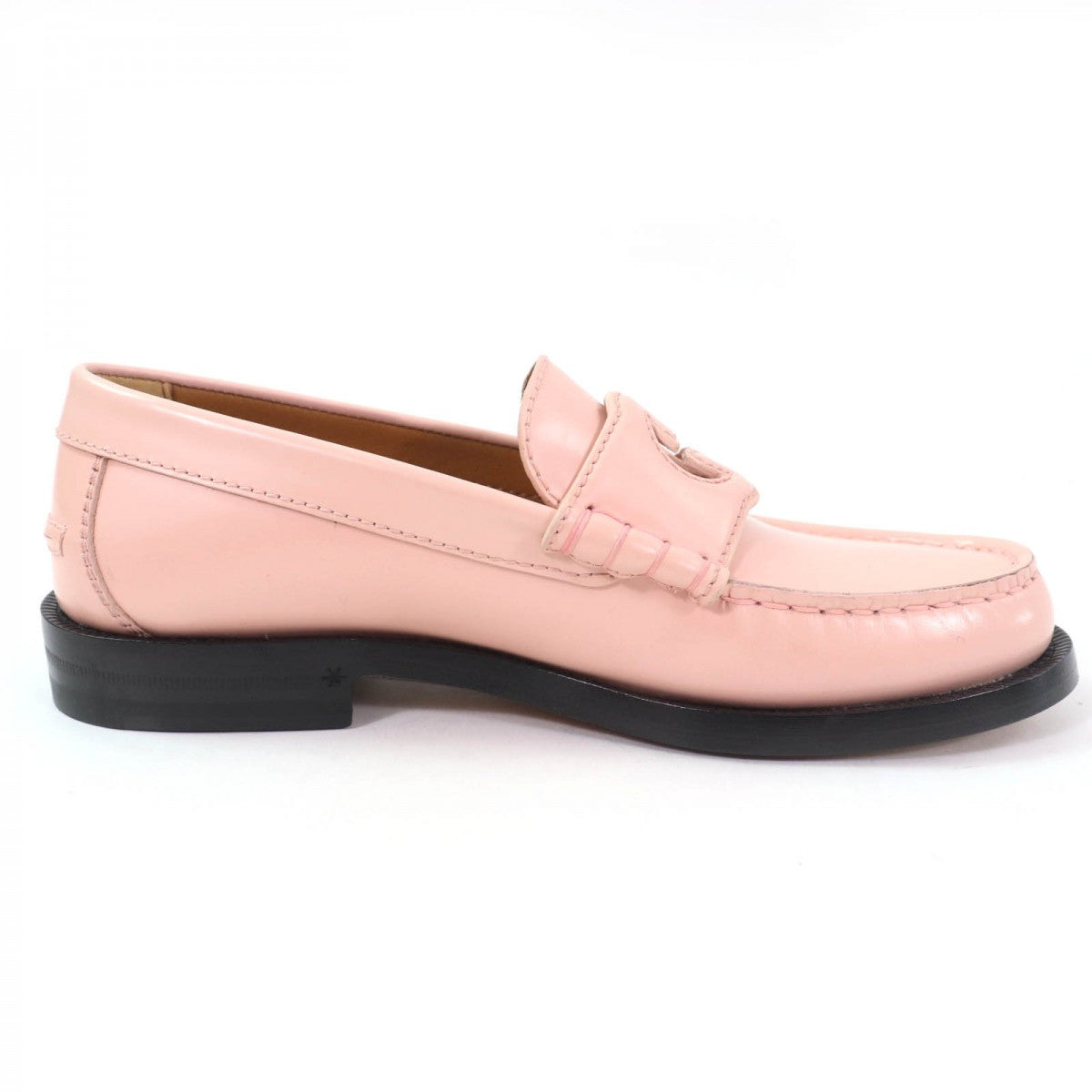 Gucci Loafers 738676 Leather Pink 35.5