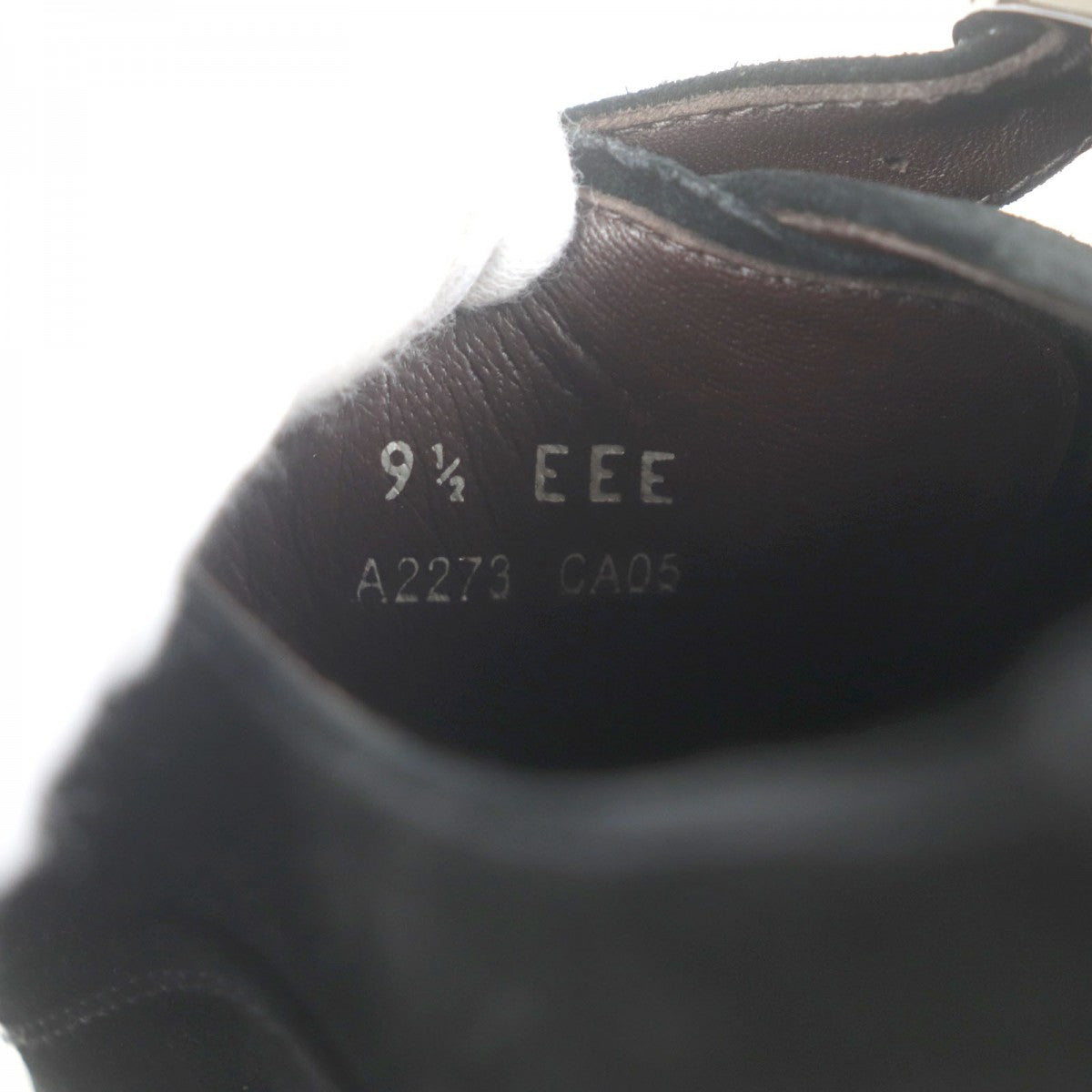 Ermenegildo Zegna Leather Shoes Suede Leather Black 9.5