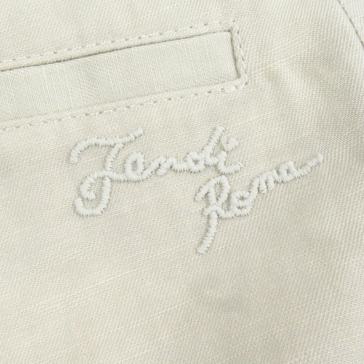 Fendi Pants Fb0779 Linen Kinari 50