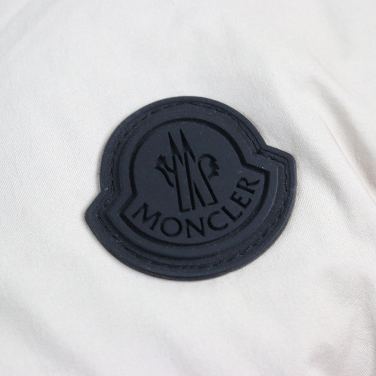 Moncler Down Jacket G20911A00033 53333 Nylon Beige Black Timsit Giubbotto 1