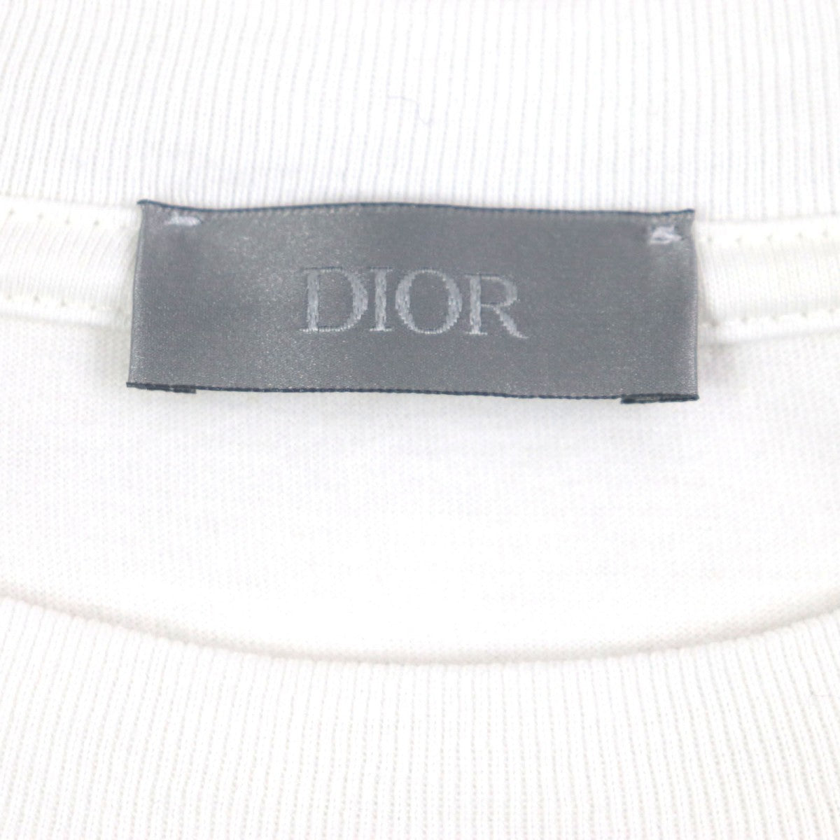 Dior Homme Long-Sleeved T-Shirt 393J675A0817 Cotton White Printed Sweat Shirt L