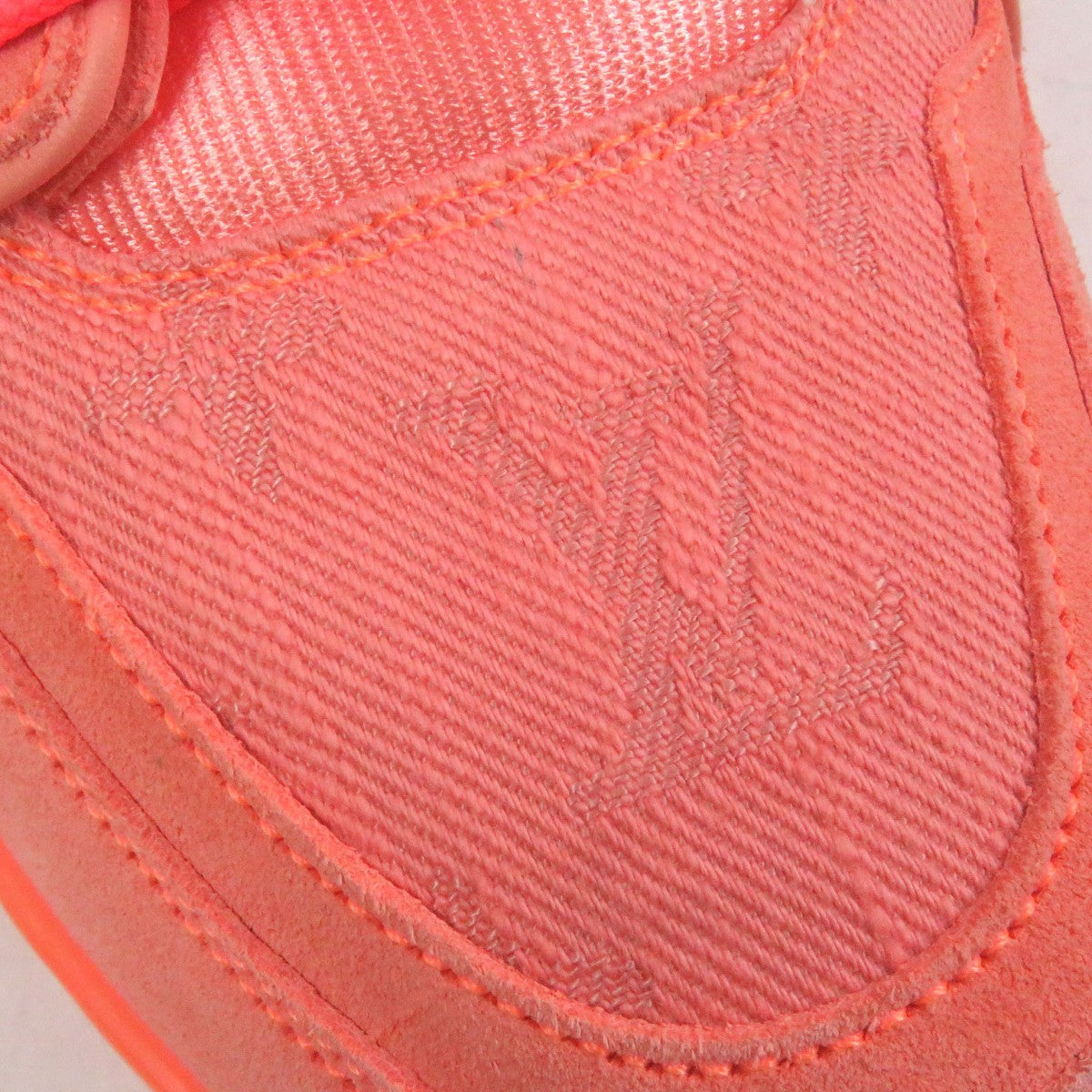 Louis Vuitton Low Cut Sneakers Suede Leather Orange Lv Trainer Line 6.5