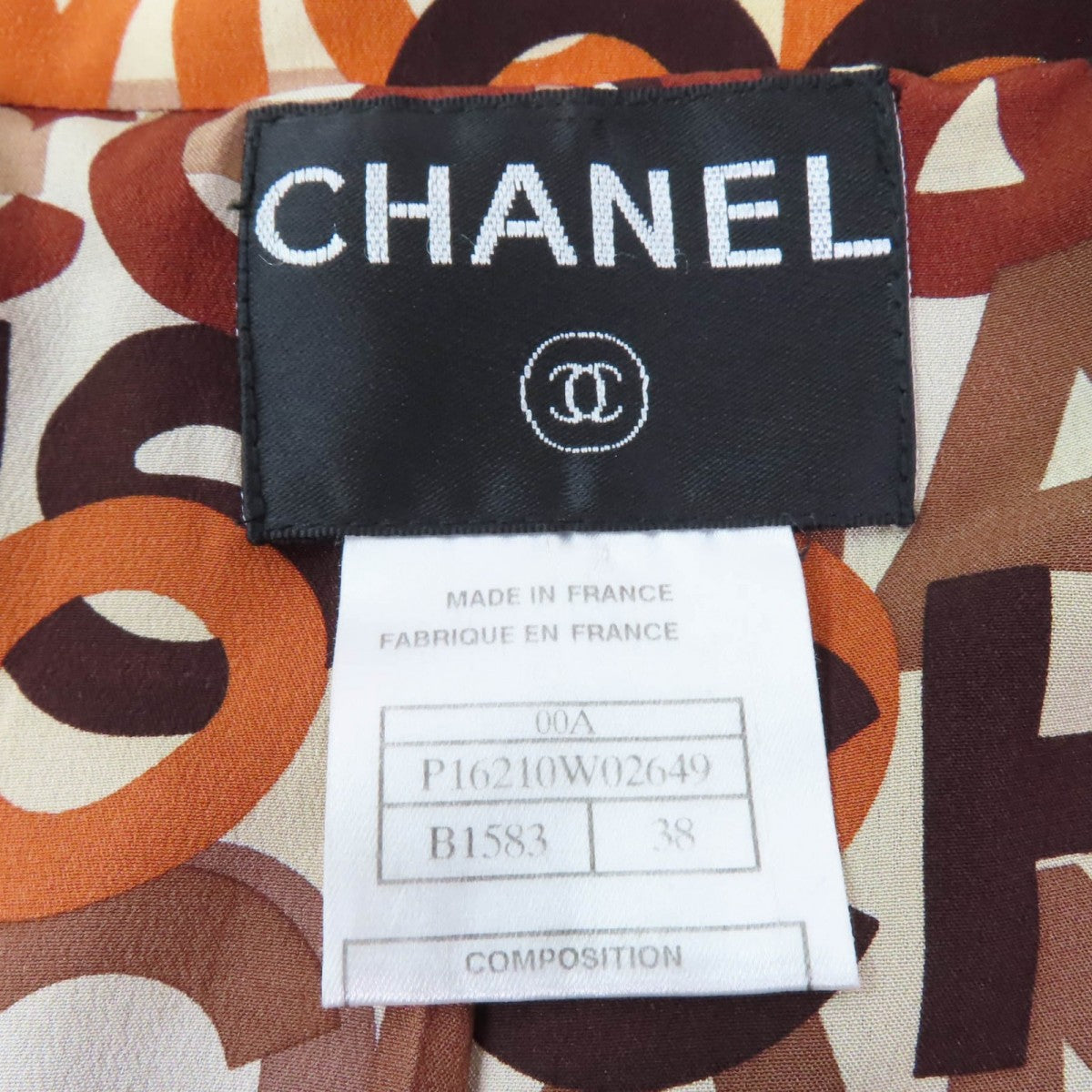 Chanel Setup 00A P16210W02649 Wool Brown 38