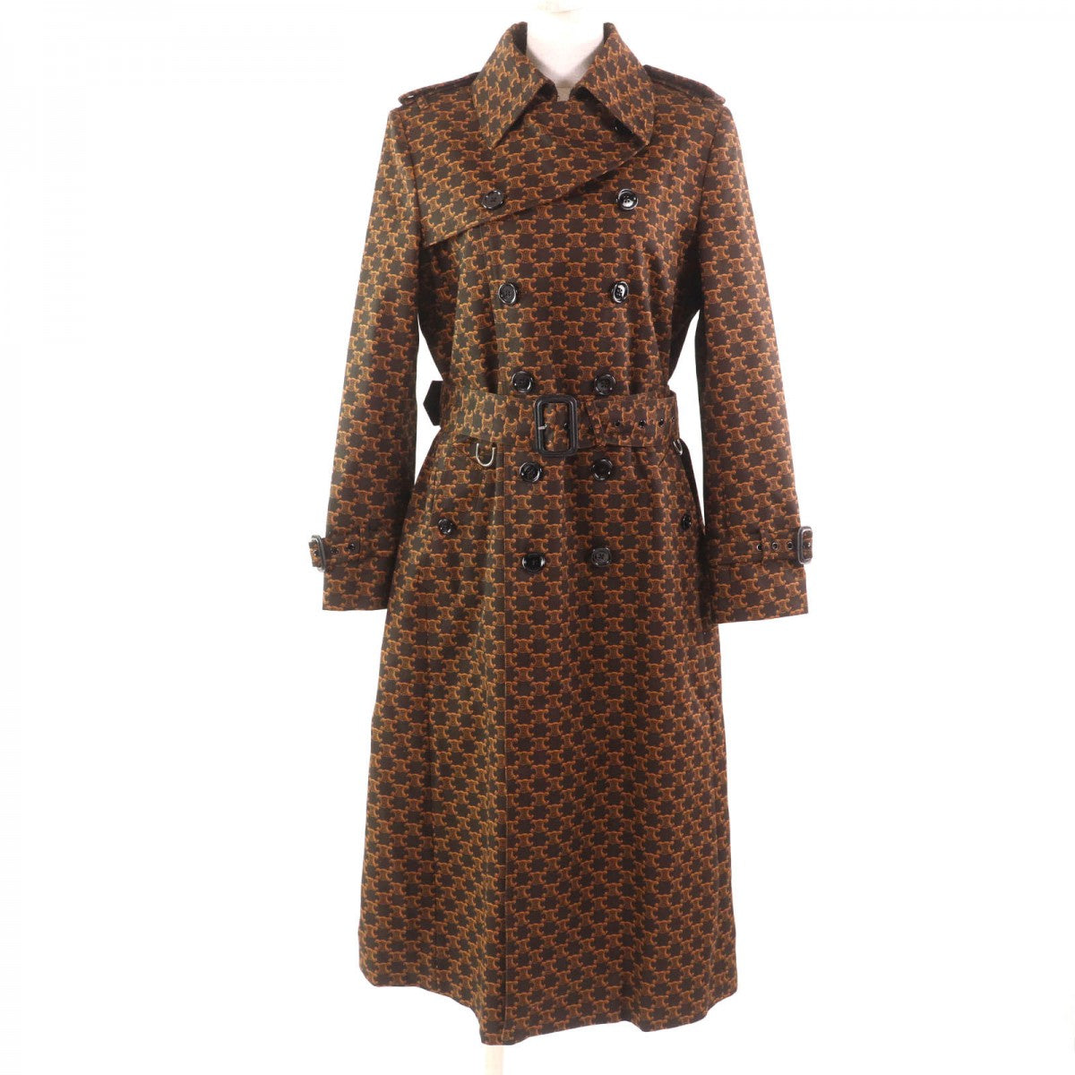 Celine Trench Coat 2M398267M Cotton Brown 40
