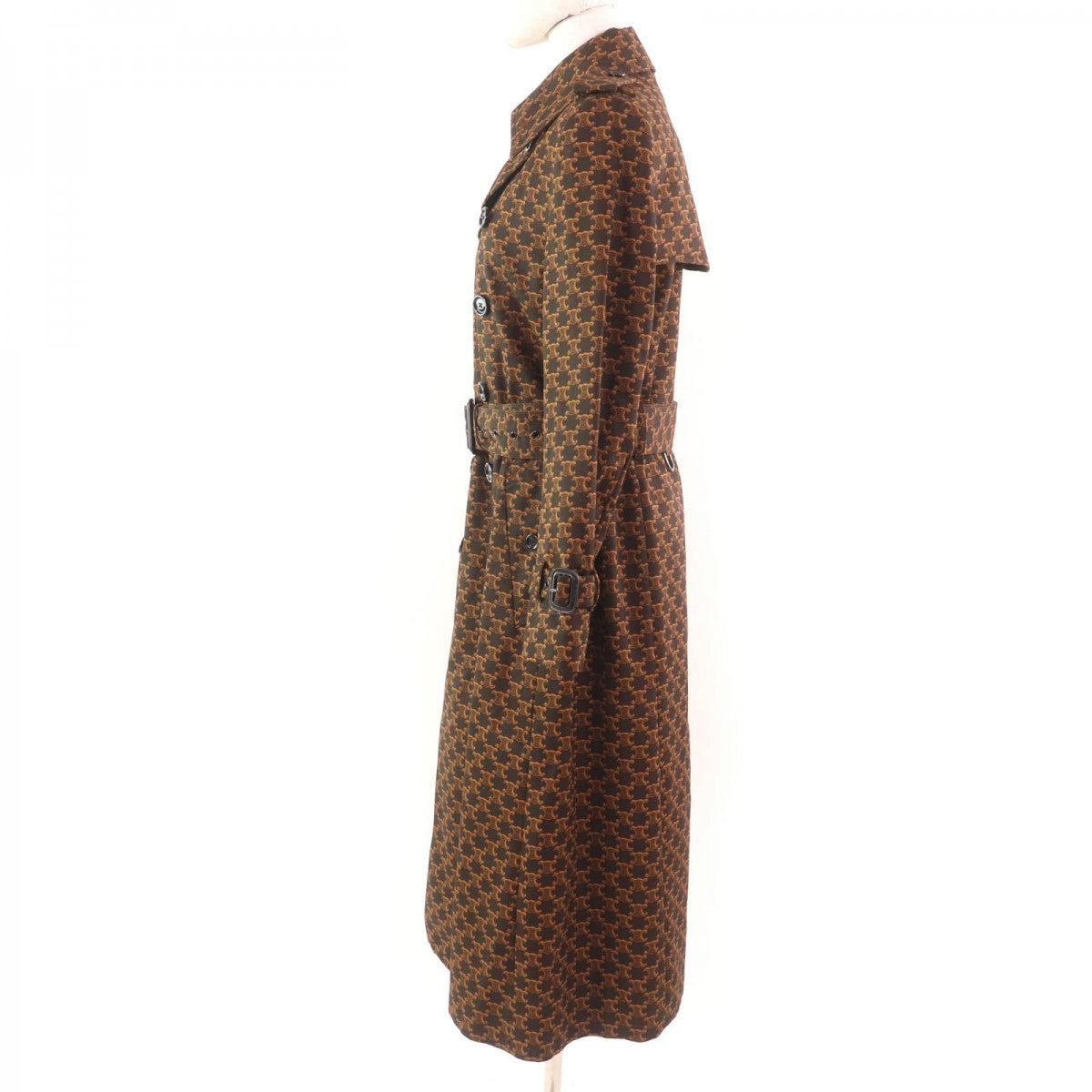 Celine Trench Coat 2M398267M Cotton Brown 40