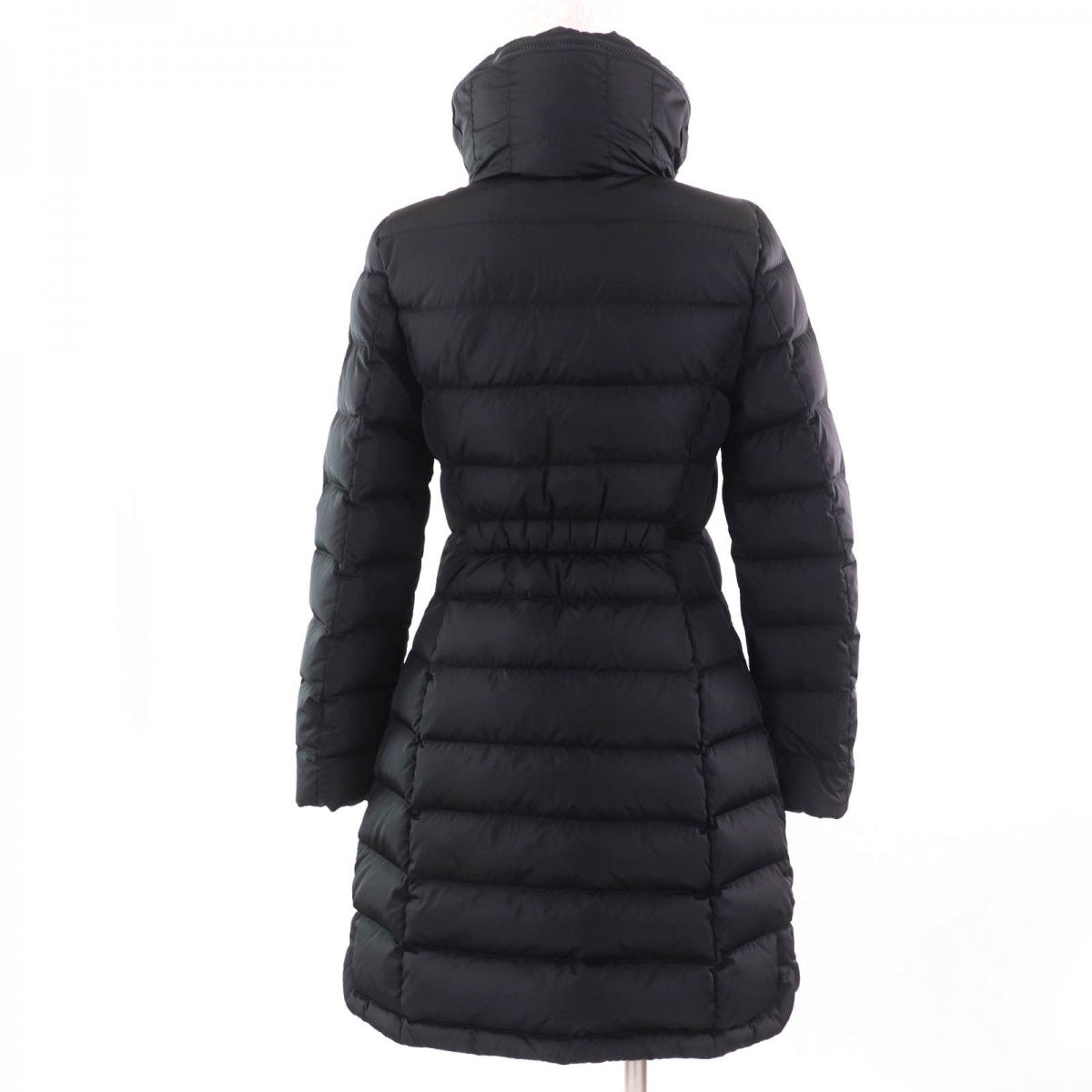 Moncler Down Coat Nylon Black Flammette Zero