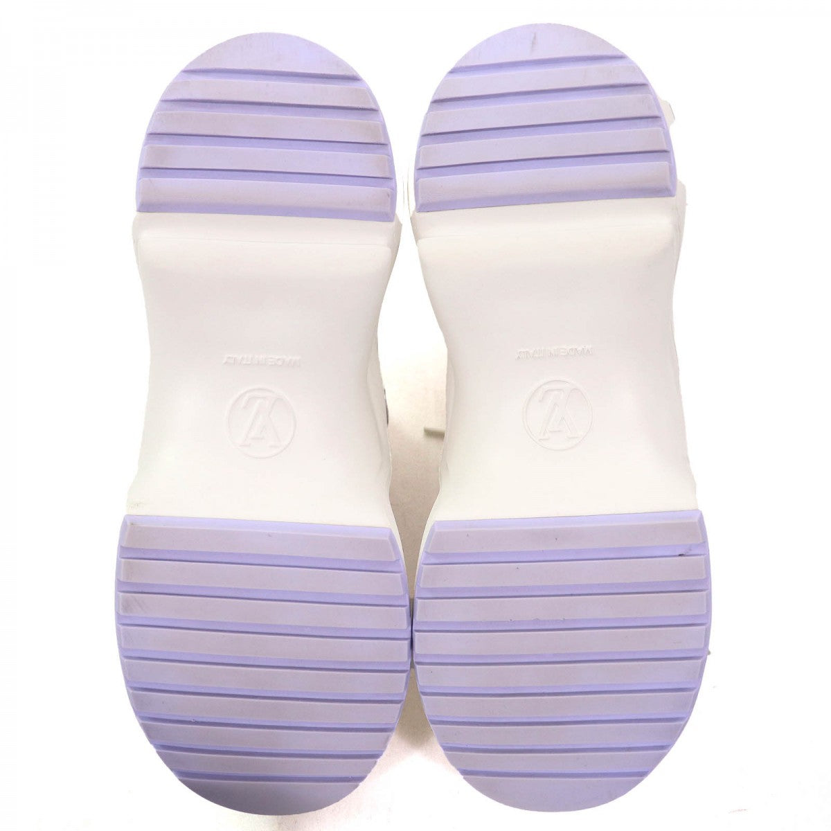 Louis Vuitton Sneakers Calf Leather Ivory Light Purple Arclight Line 37