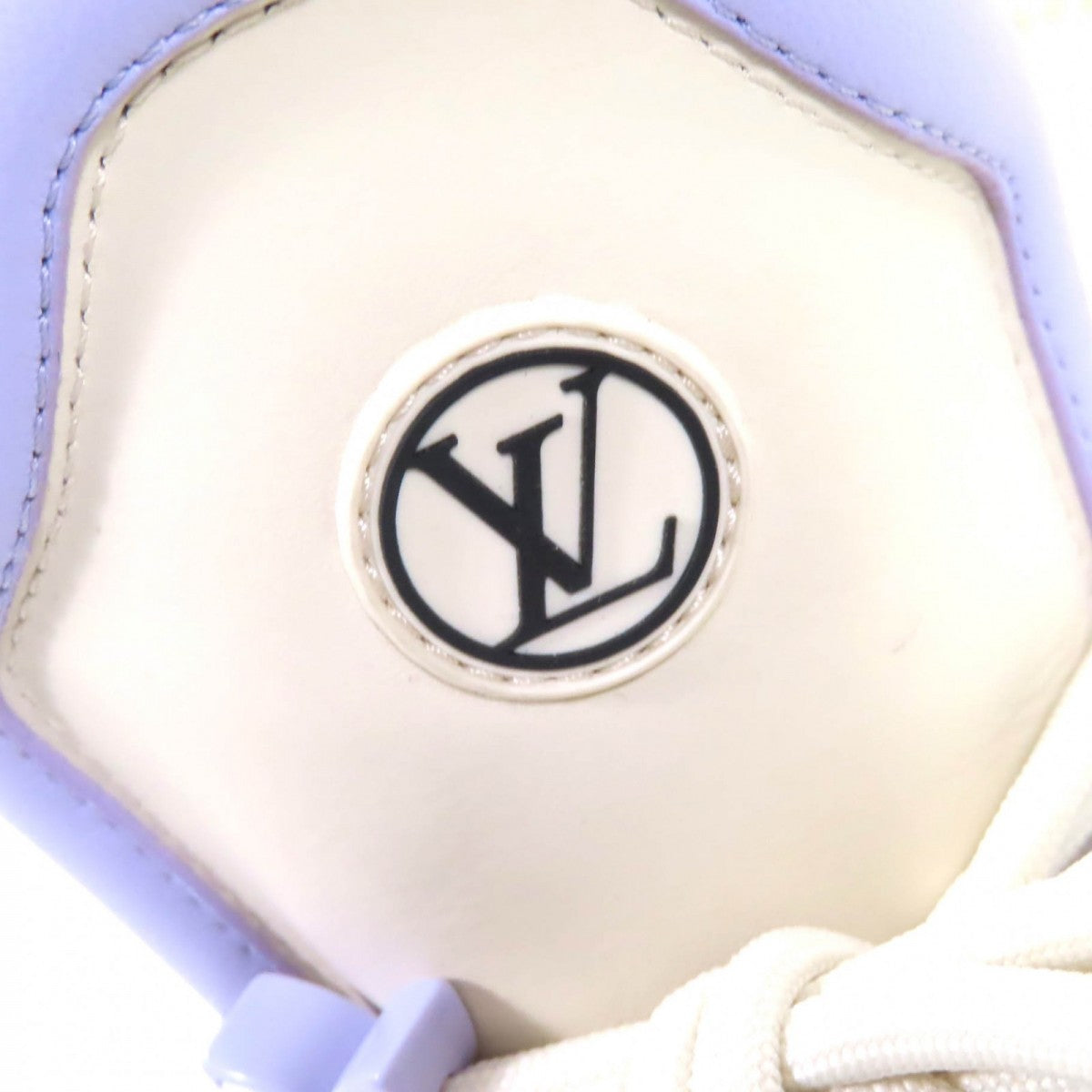 Louis Vuitton Sneakers Calf Leather Ivory Light Purple Arclight Line 37