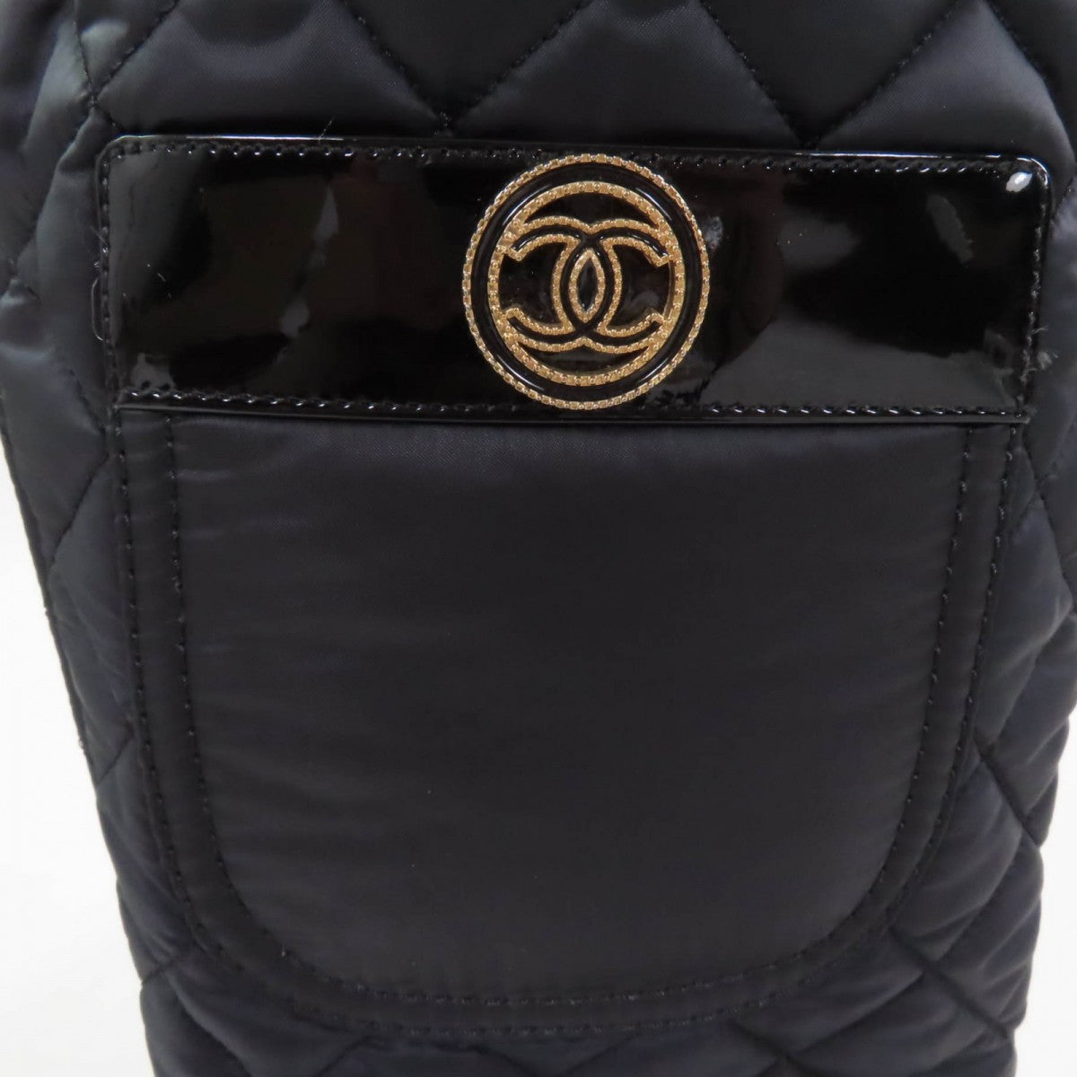 Chanel Knee-High Boots G38428 Leather Black 36