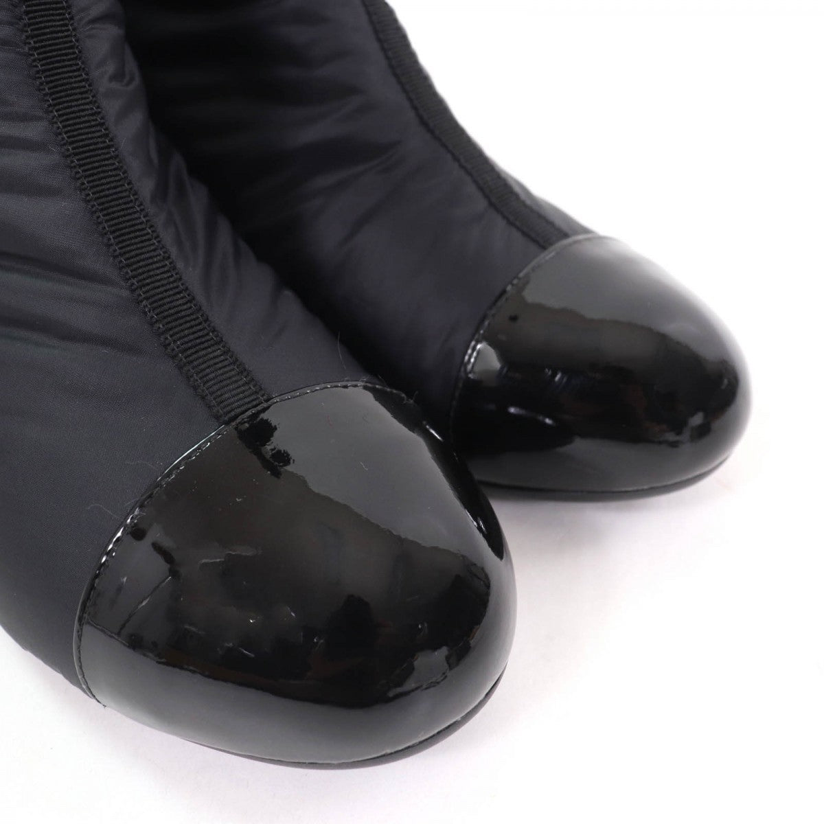 Chanel Knee-High Boots G38428 Leather Black 36