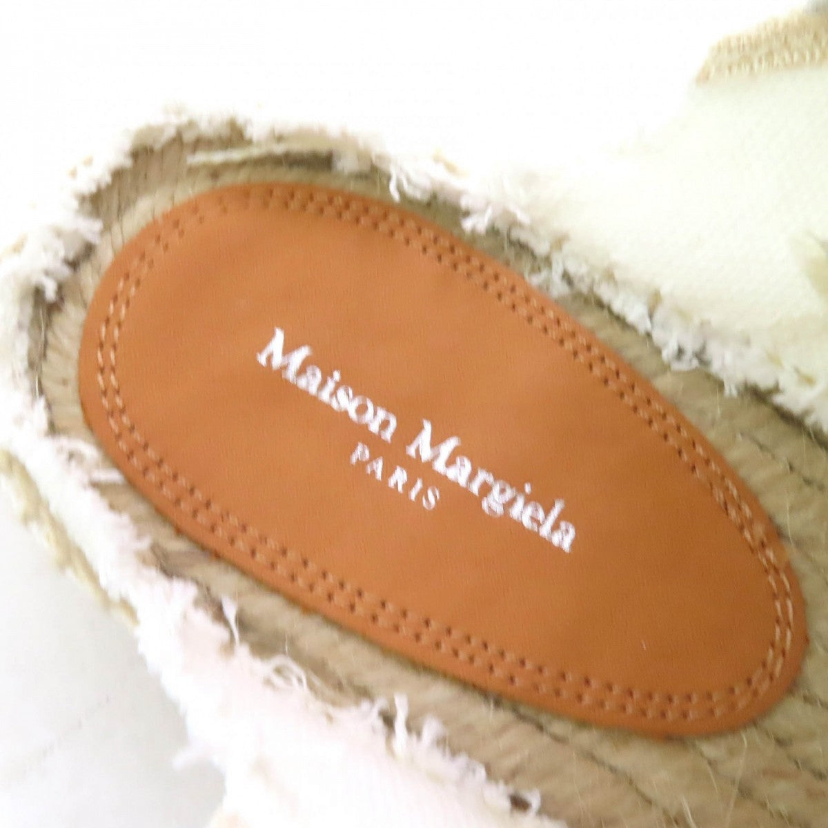Maison Margiela Sandals S38Ws0192 Washed Canvas Ivory 37