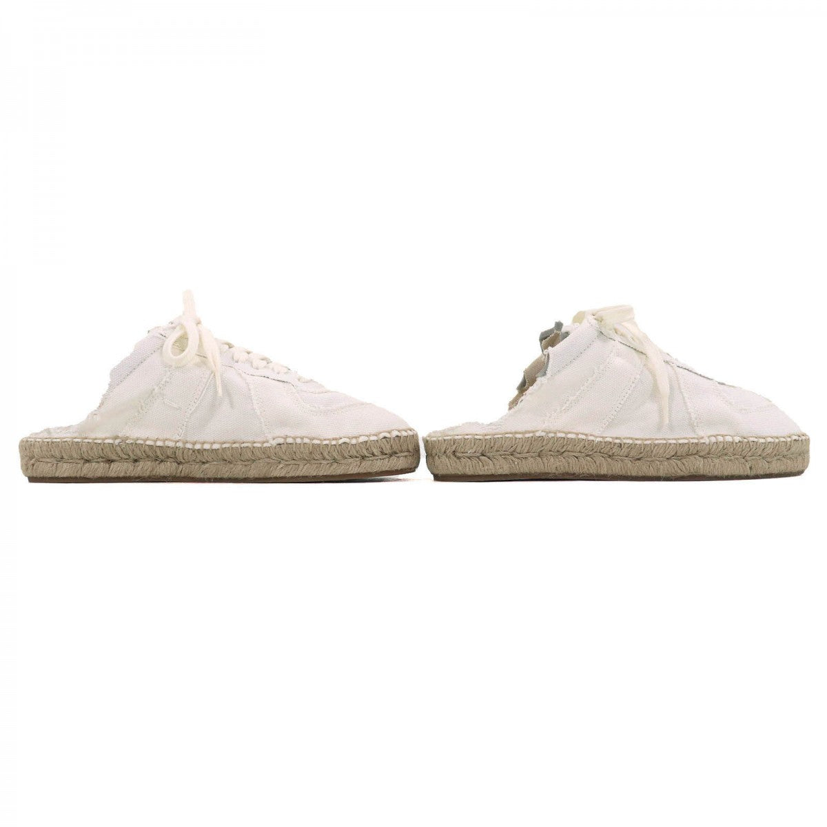 Maison Margiela Sandals S38Ws0192 Washed Canvas Ivory 37