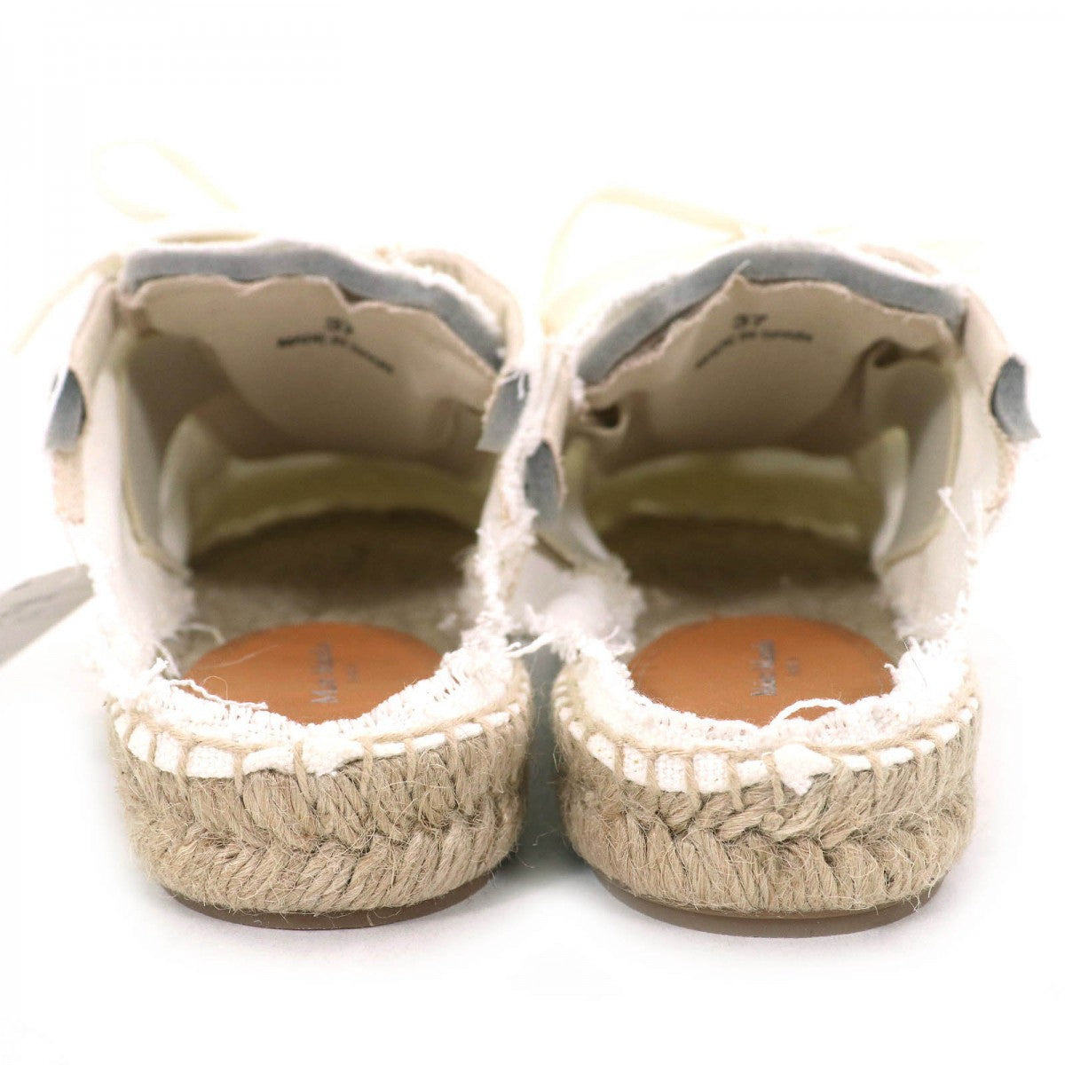 Maison Margiela Sandals S38Ws0192 Washed Canvas Ivory 37