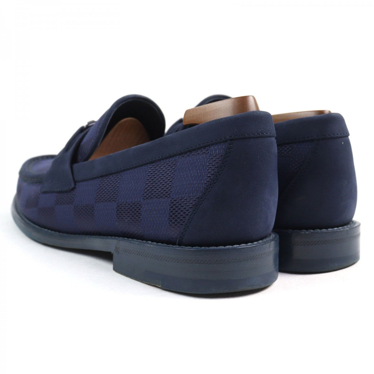 Louis Vuitton Loafers Leather Navy Type Major Line 6