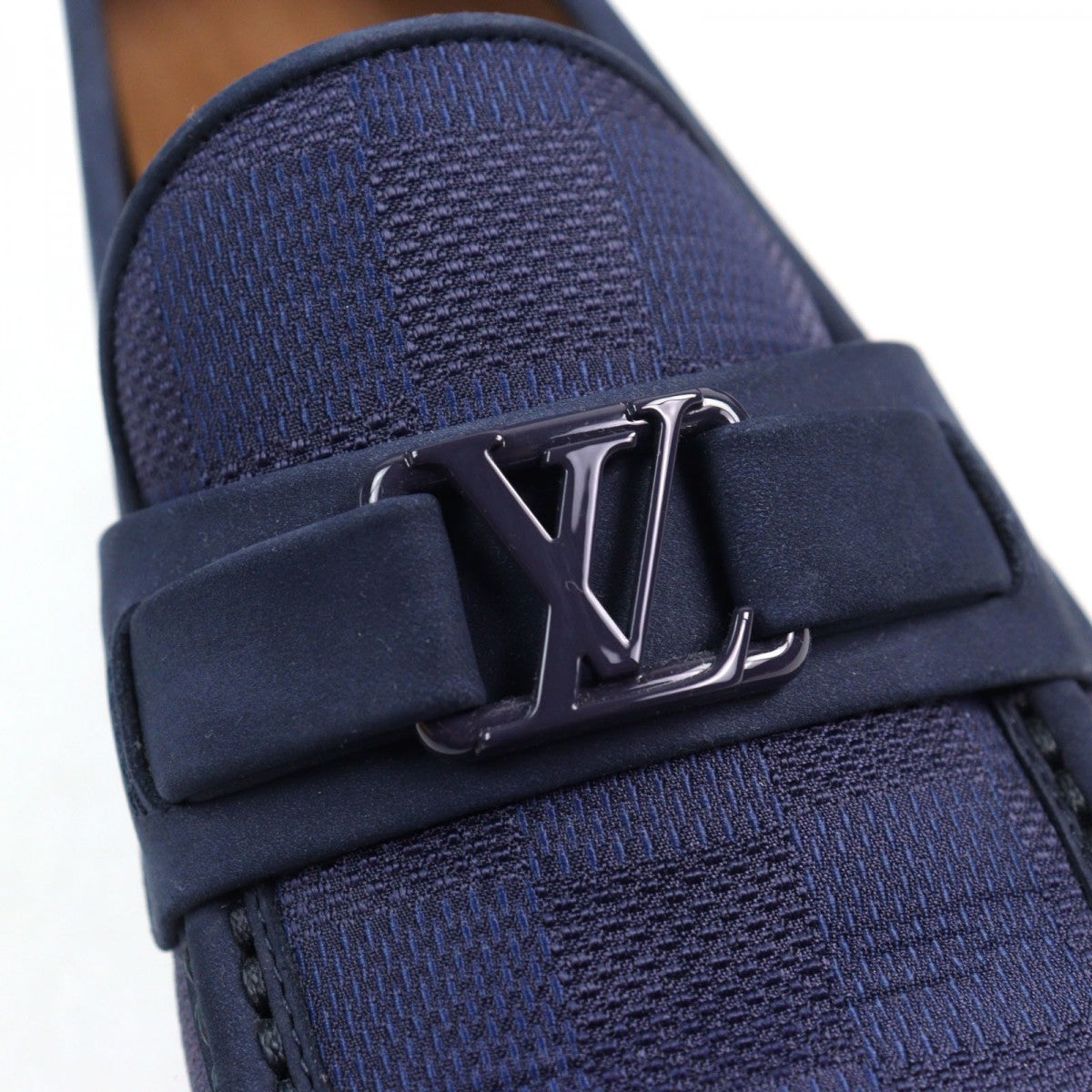 Louis Vuitton Loafers Leather Navy Type Major Line 6