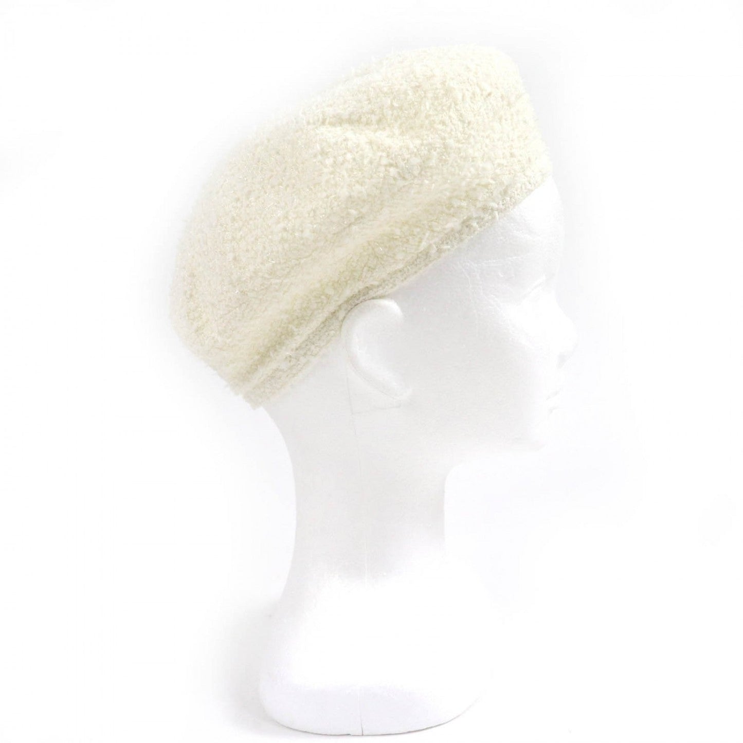 Chanel Beret 19V Polyamide White M
