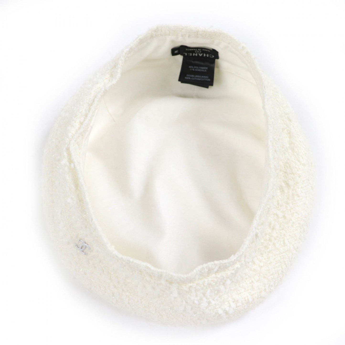 Chanel Beret 19V Polyamide White M
