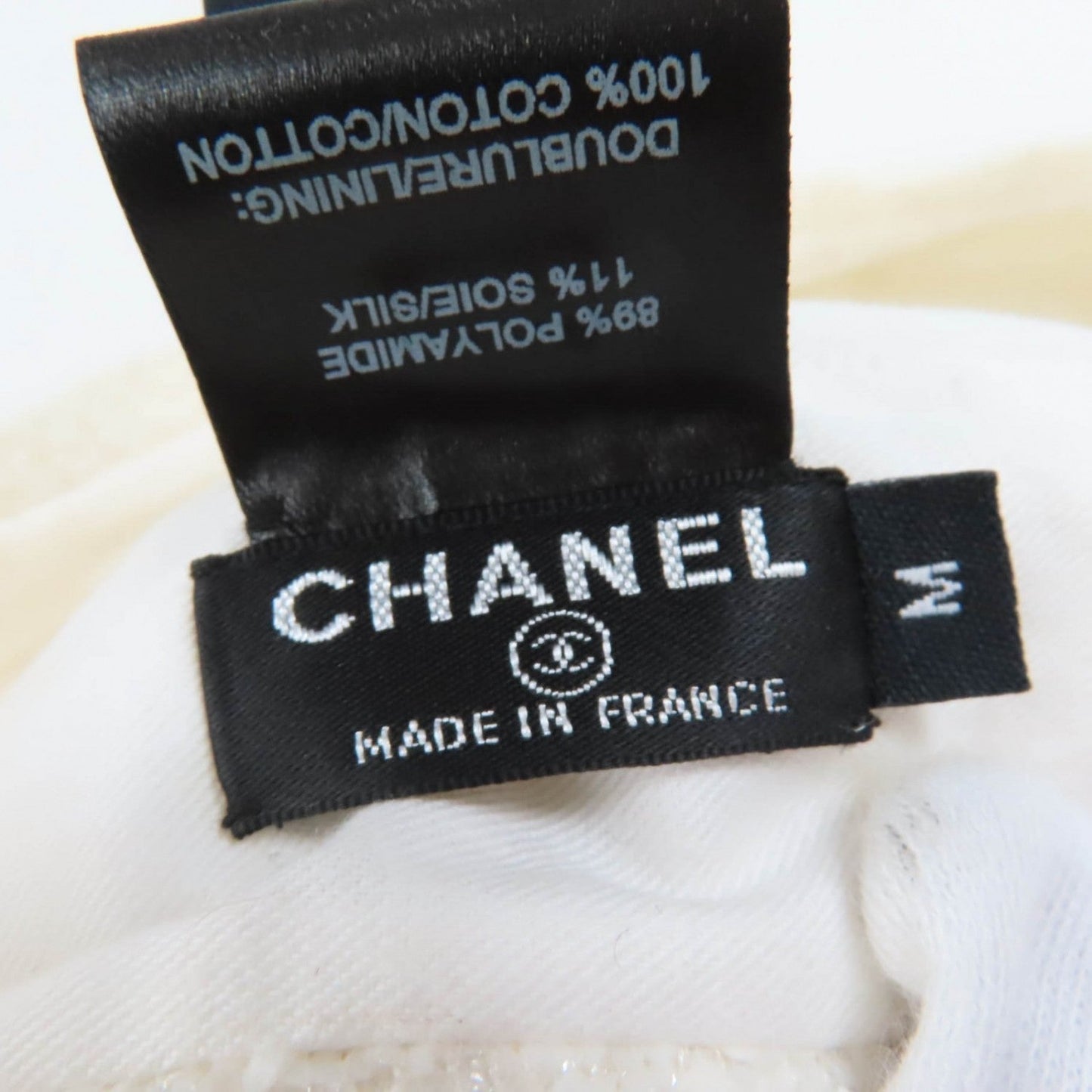 Chanel Beret 19V Polyamide White M