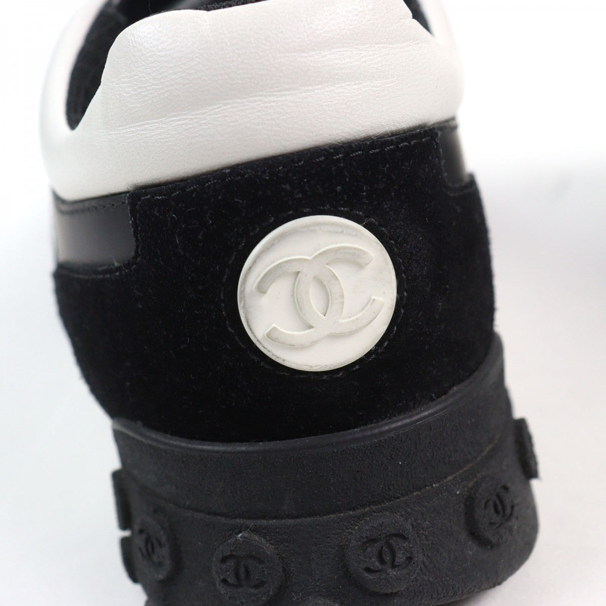 Chanel Sneakers G34087 Leather Black White 41
