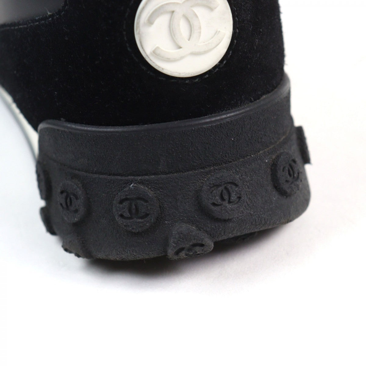 Chanel Sneakers G34087 Leather Black White 41