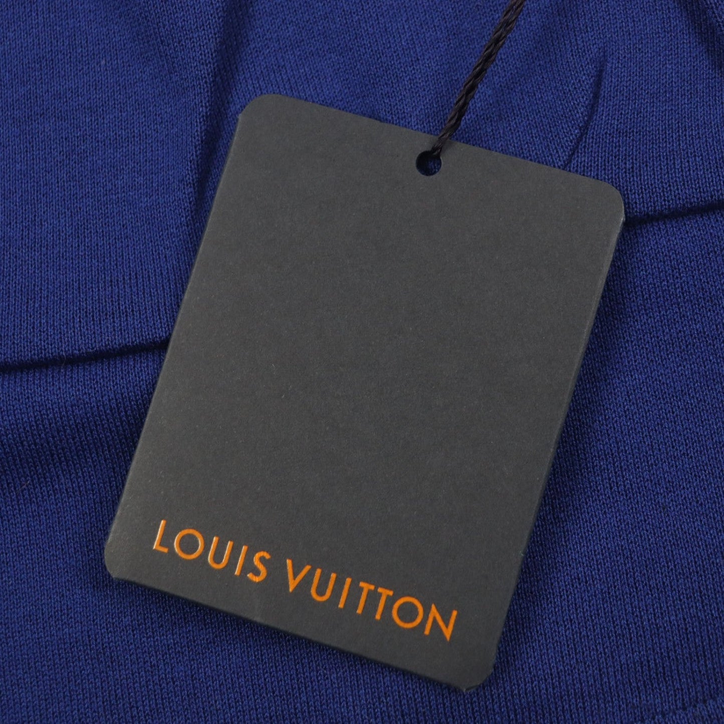 Louis Vuitton Short Sleeve Knit Cotton Blue-Black Jacquard Cycling S