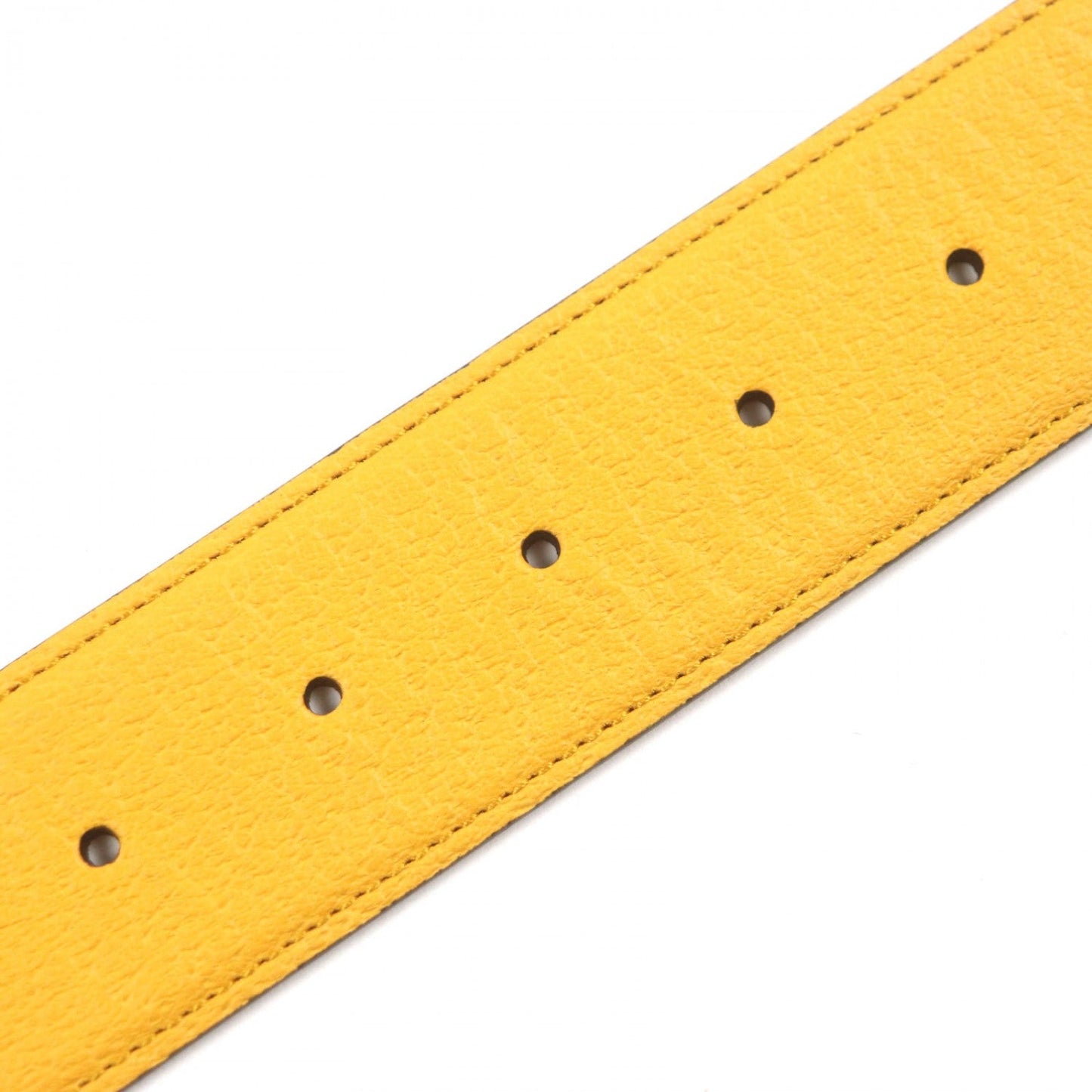 Gucci Belt 709954 Leather Yellow Blue 9036