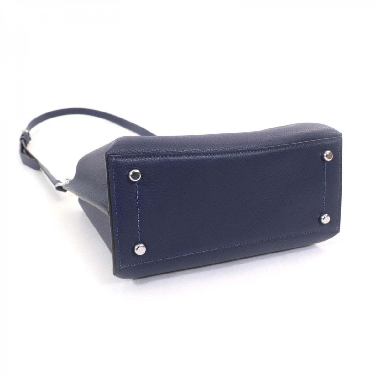 Coach Handbag C8859 Leather Navy Willow Tote 24