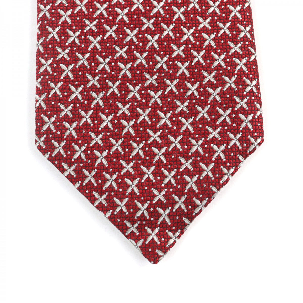 Bvlgari Tie Silk Red Overall Handle