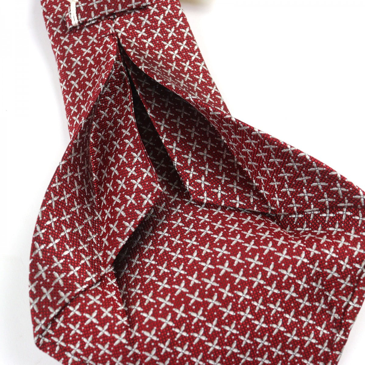 Bvlgari Tie Silk Red Overall Handle