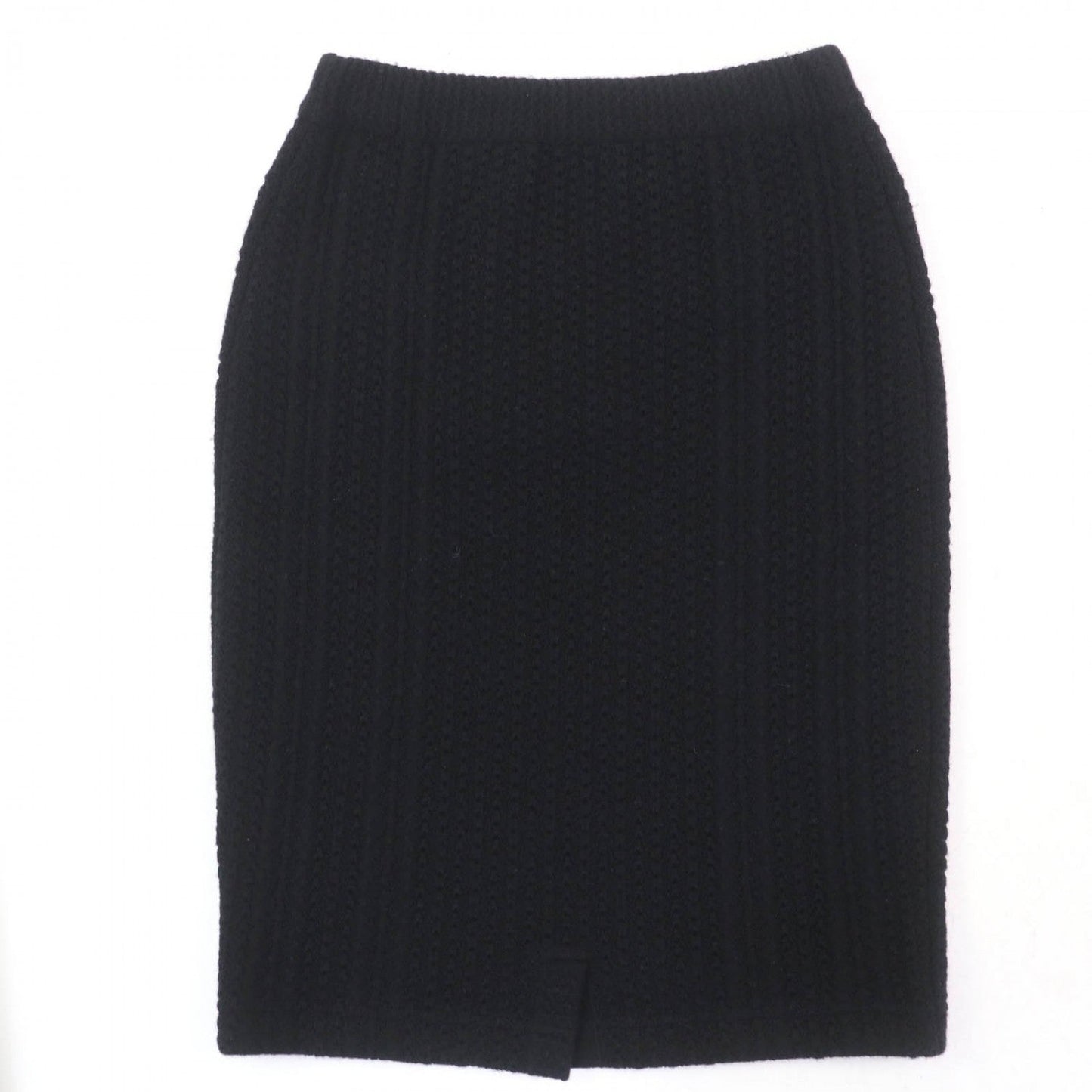 Chanel Tight Skirt 17B P57346K07533 Cashmere Black 36
