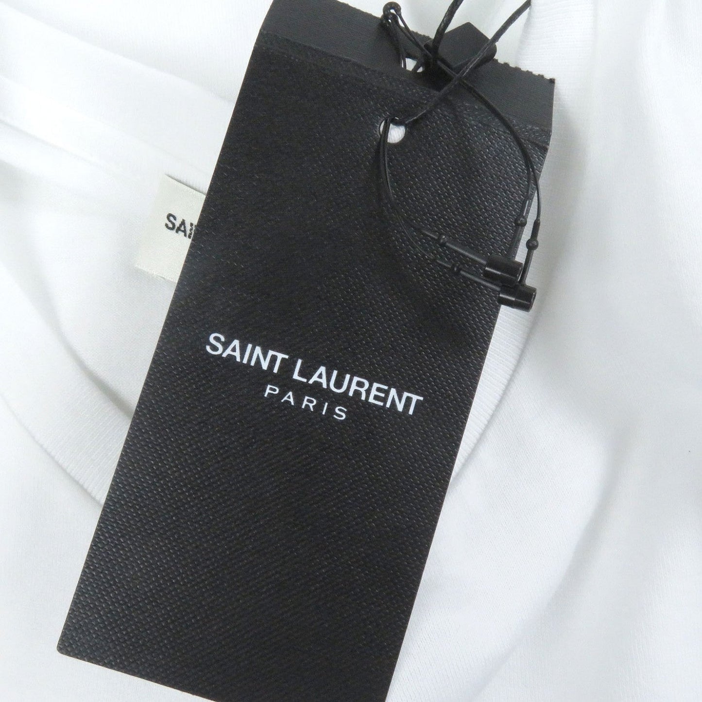 Saint Laurent Paris Short Sleeve T-Shirt 464572 Cotton White Xs