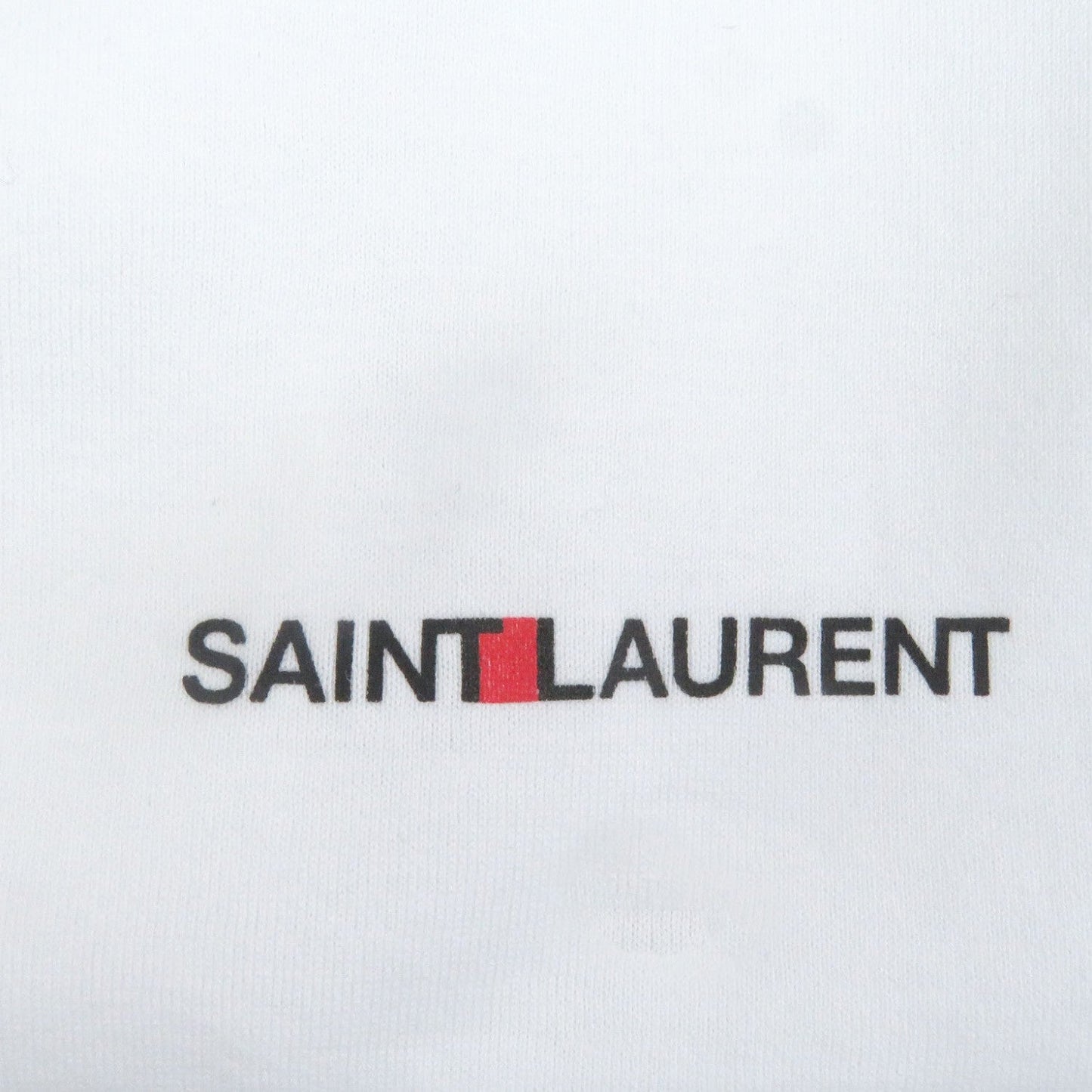 Saint Laurent Paris Short Sleeve T-Shirt 464572 Cotton White Xs