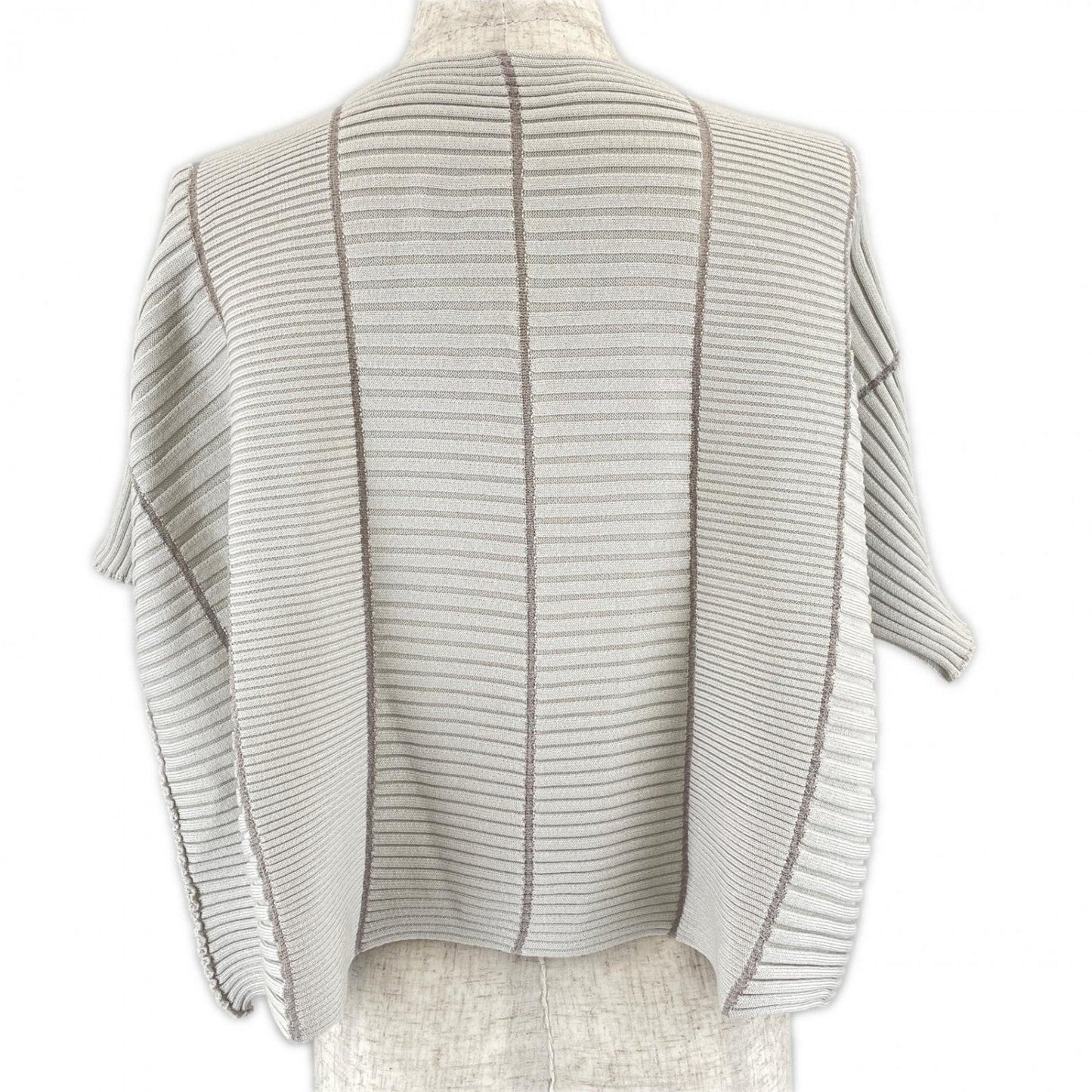 Issey Miyake Cardigan Im31Ko788 Polyester Gray 2