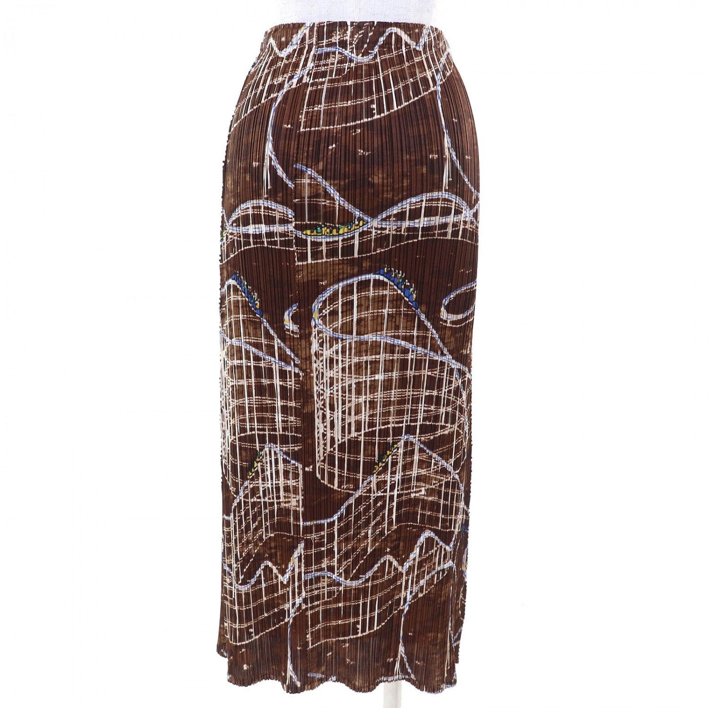 Pleats Please Skirt Pp43-Jg585 Polyester Brown Type 2