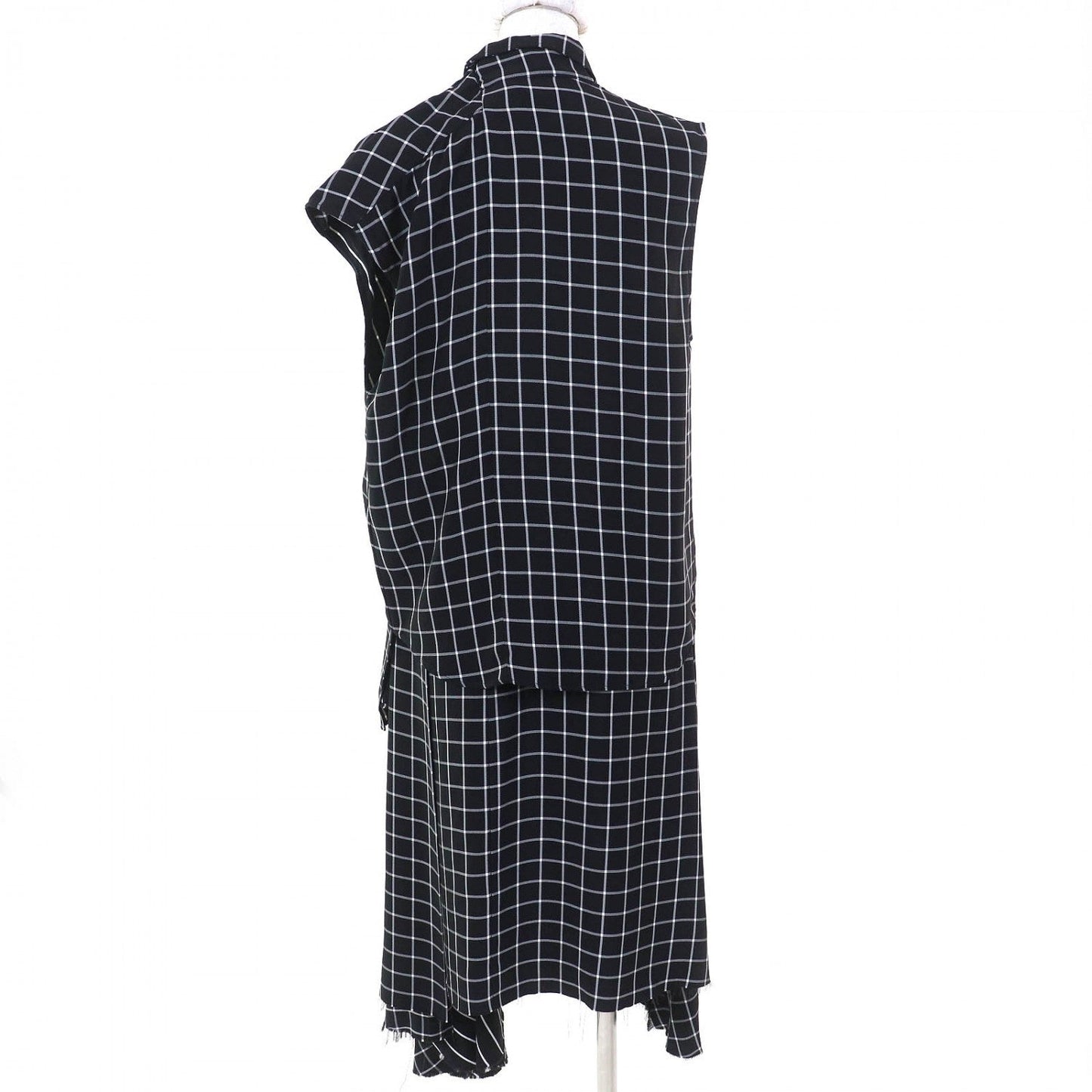 Balenciaga Ensemble 556247 Rayon Black White 34