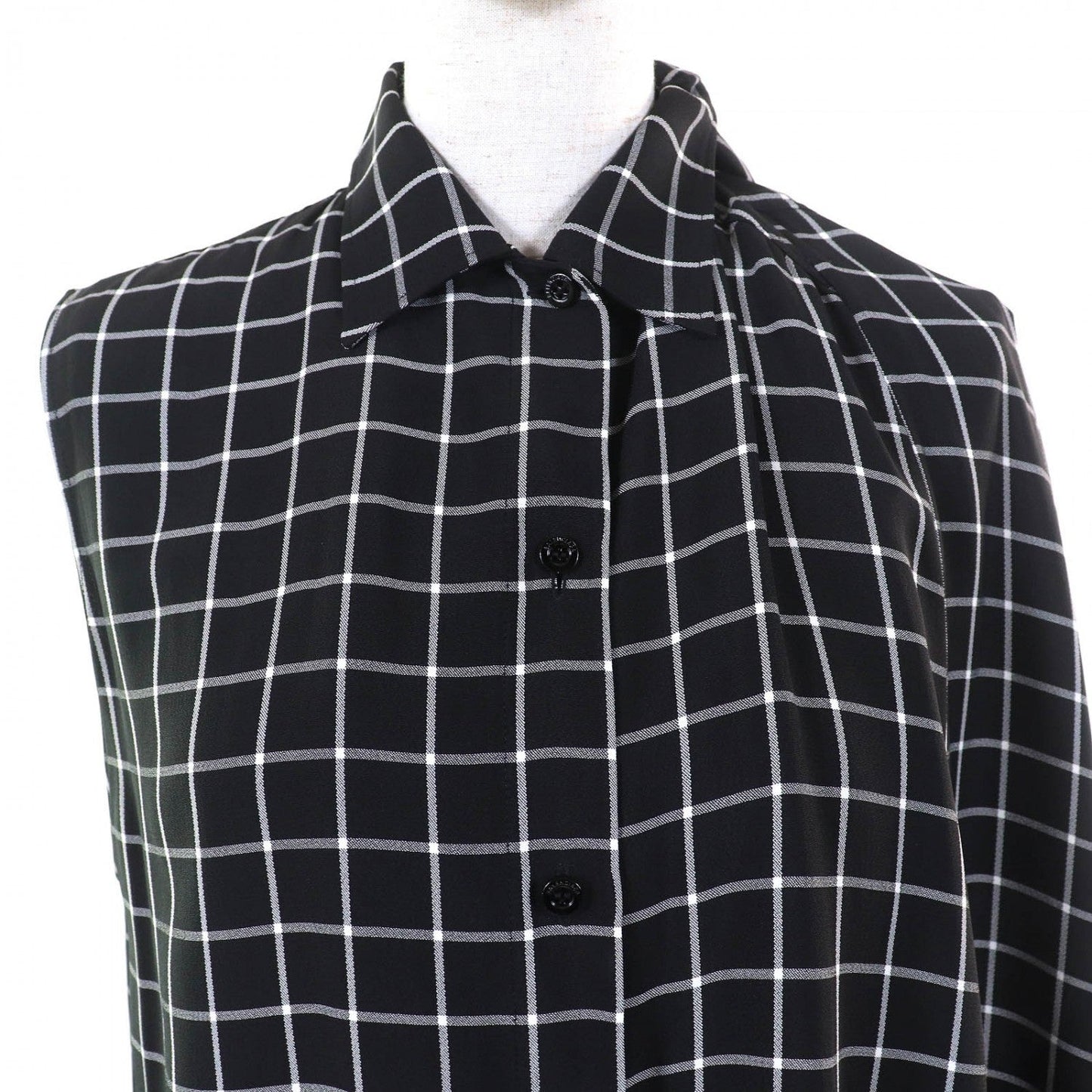 Balenciaga Ensemble 556247 Rayon Black White 34