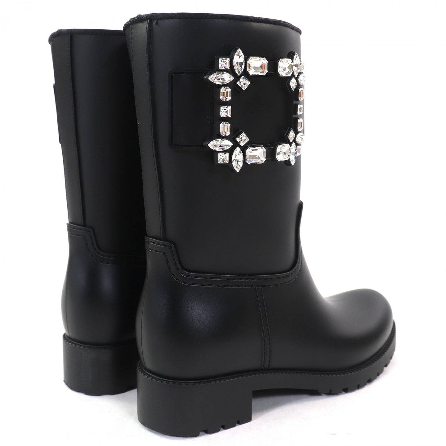 Rogervivier Short Boots Rubber Black Tempet Viv 37