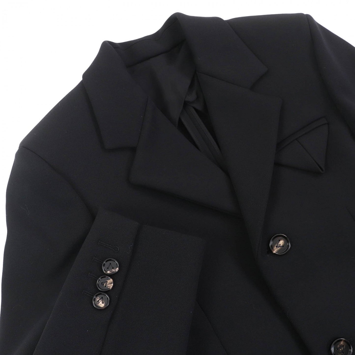 Bottegaveneta Coat 668813 Wool Black 38